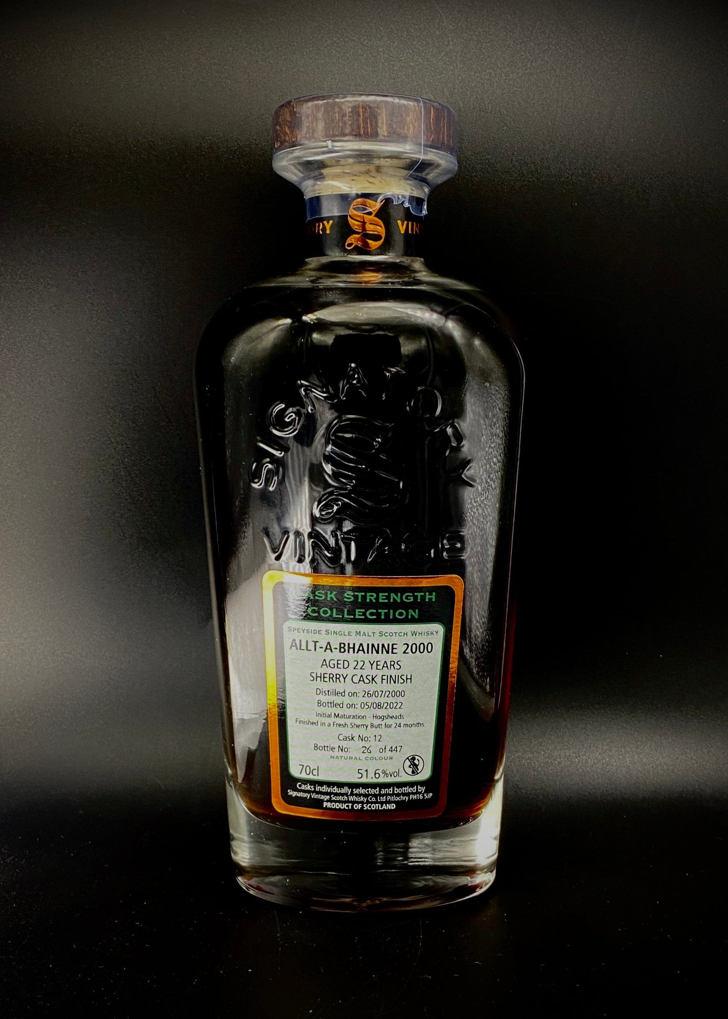 Horny Pony Allt-Allt-a-Bhainne 2000 22y/o Signatory Vintage 51.6%ABV 30ml