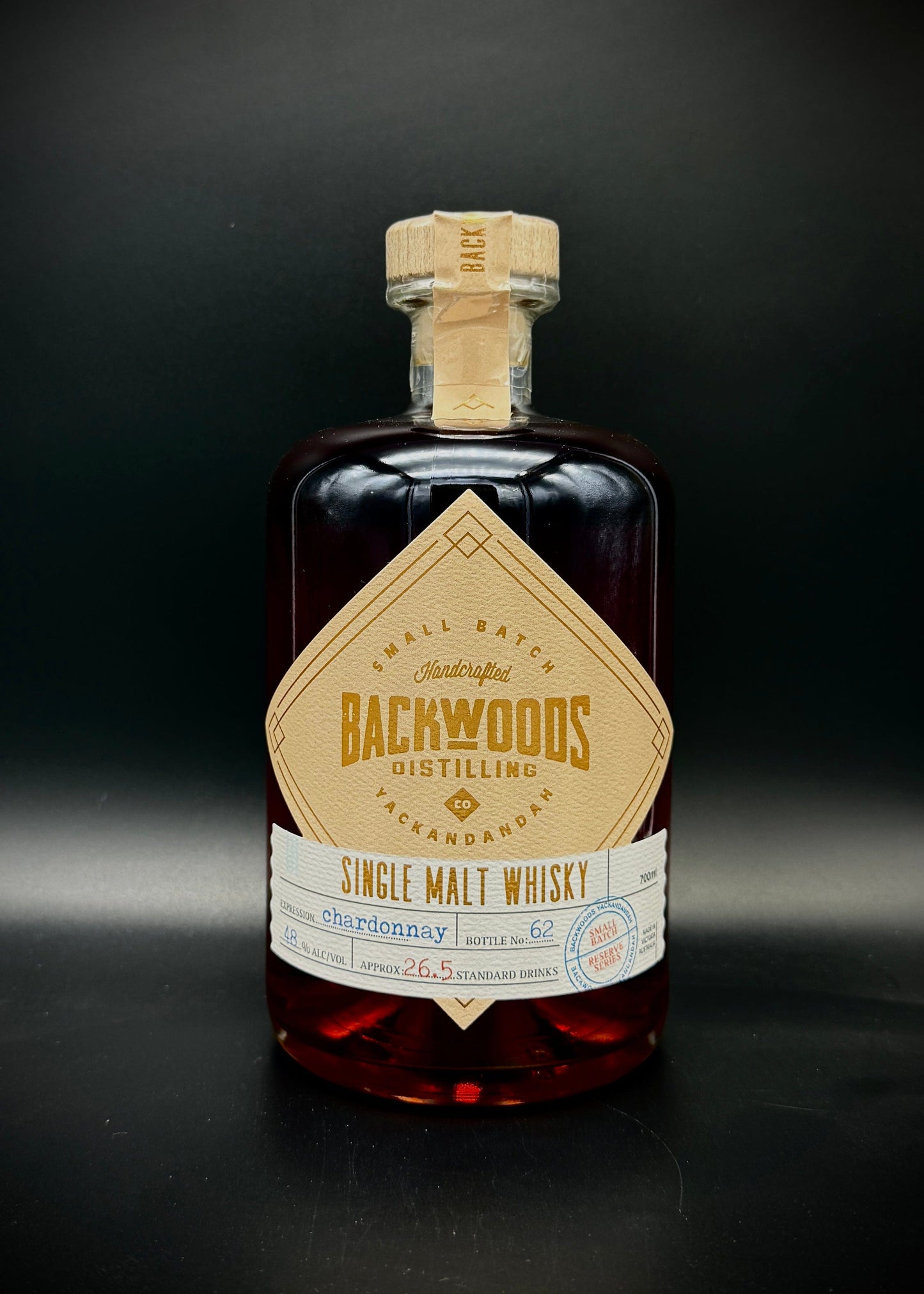 Horny Pony Backwoods Chardonnay Cask Special Reserve Series Single Malt Whisky 48%ABV 30ml