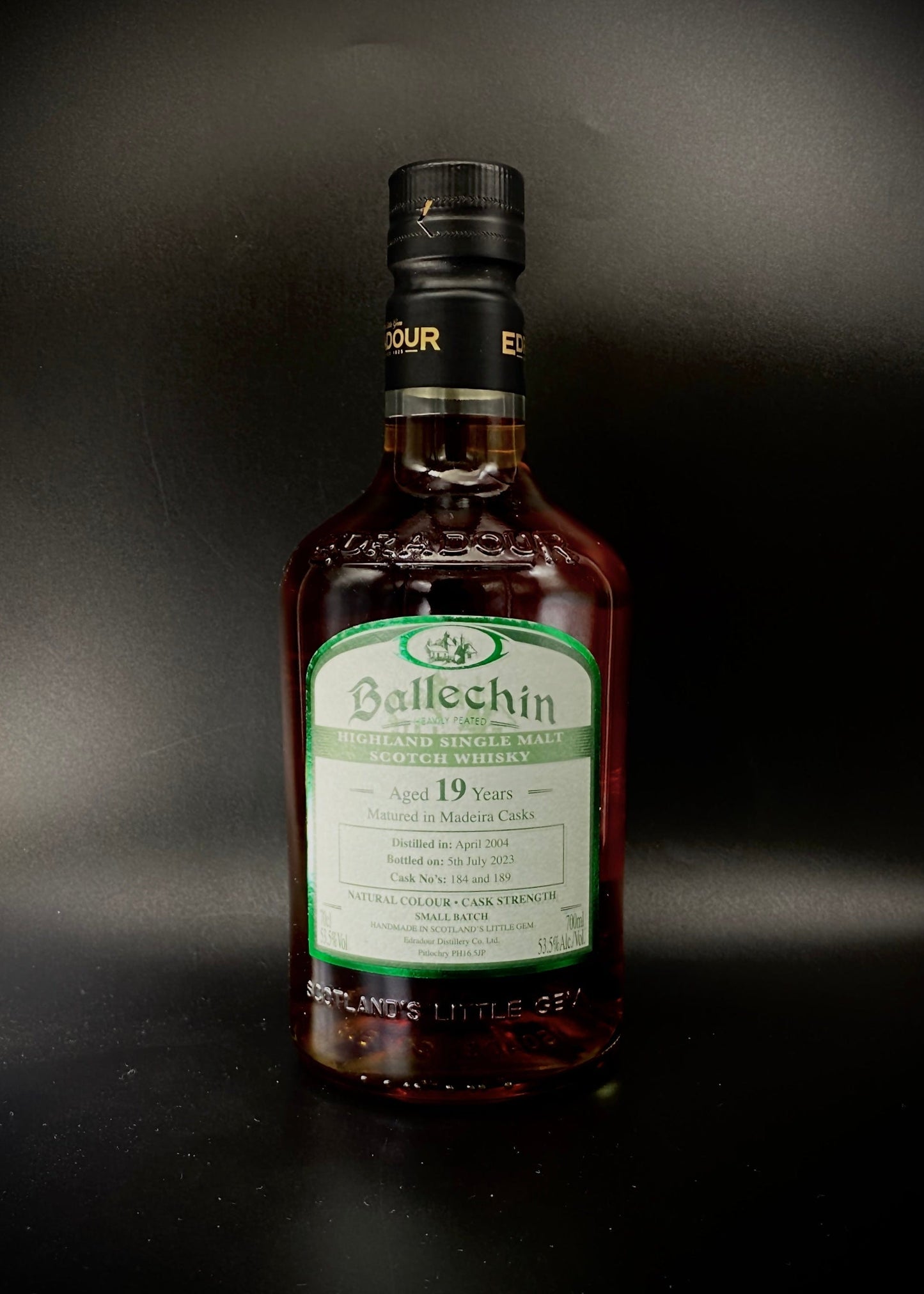 Horny Pony Ballechin 19y/o Madeira Casks#184&189 53.5%abv 30ml