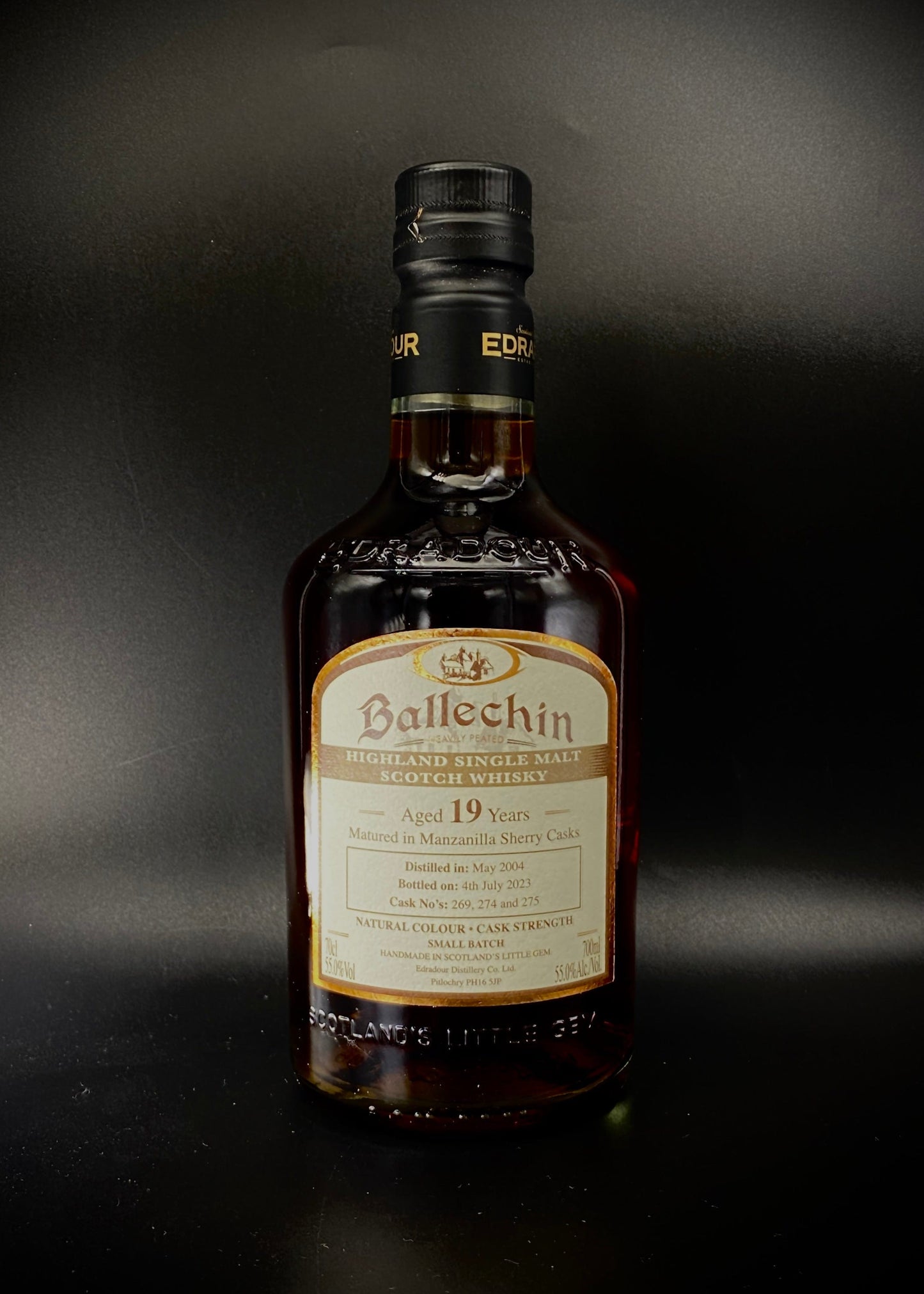 Horny Pony Ballechin 19y/o Manzanilla Casks 55%abv 30ml