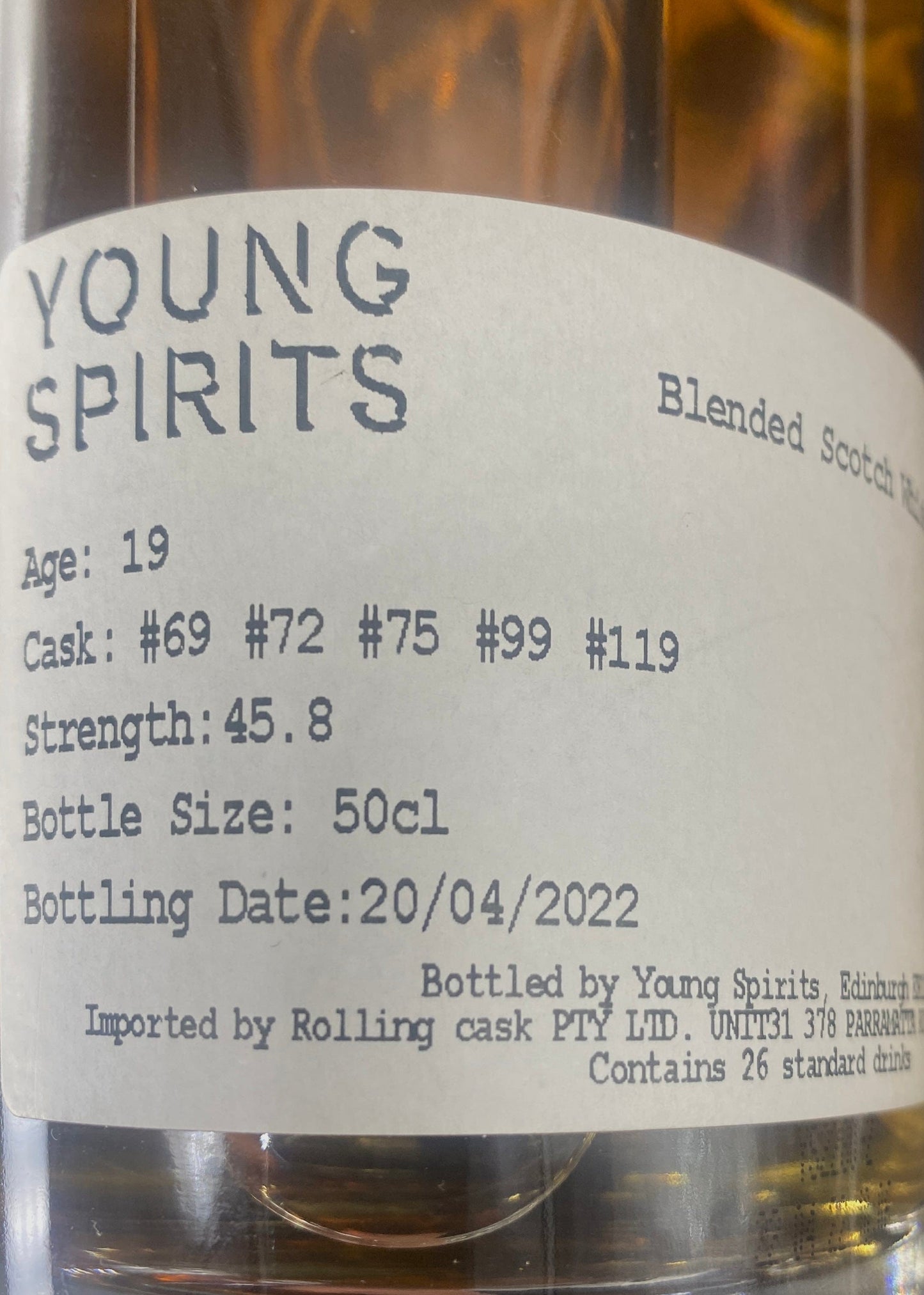 Horny Pony Blended Scotch Whisky 19y/o 2003 - Young Spirits 45.8%