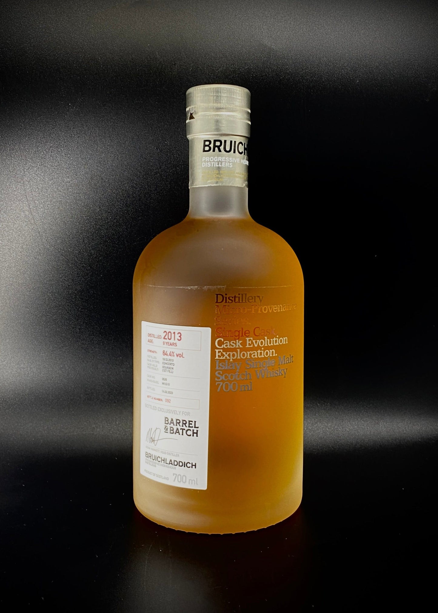 Horny Pony Bruichladdich 9y/o First Fill Bourbon Cask #0639 Barrel & Batch 64.4%ABV 30ml