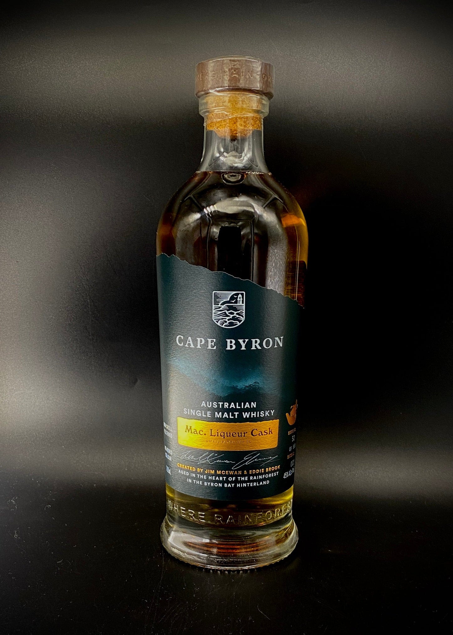 Horny Pony Cape Byron Mac. Liqueur Cask Single Malt Whisky 45%abv 30ml