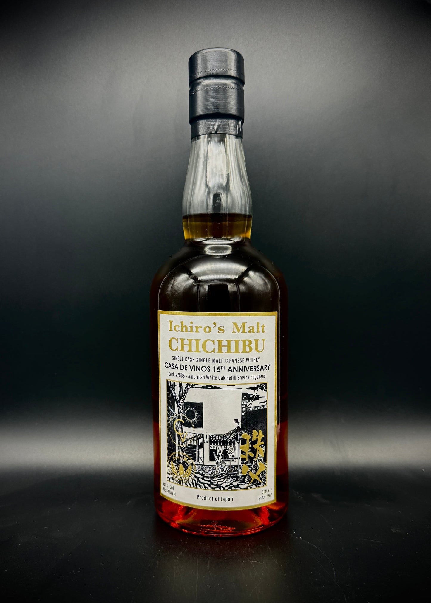 Horny Pony Chichibu Refill Sherry Hogshead 7535 Casa de Vinos 15th Anniversary Japanese Single Malt Whisky 64%ABV 30ml