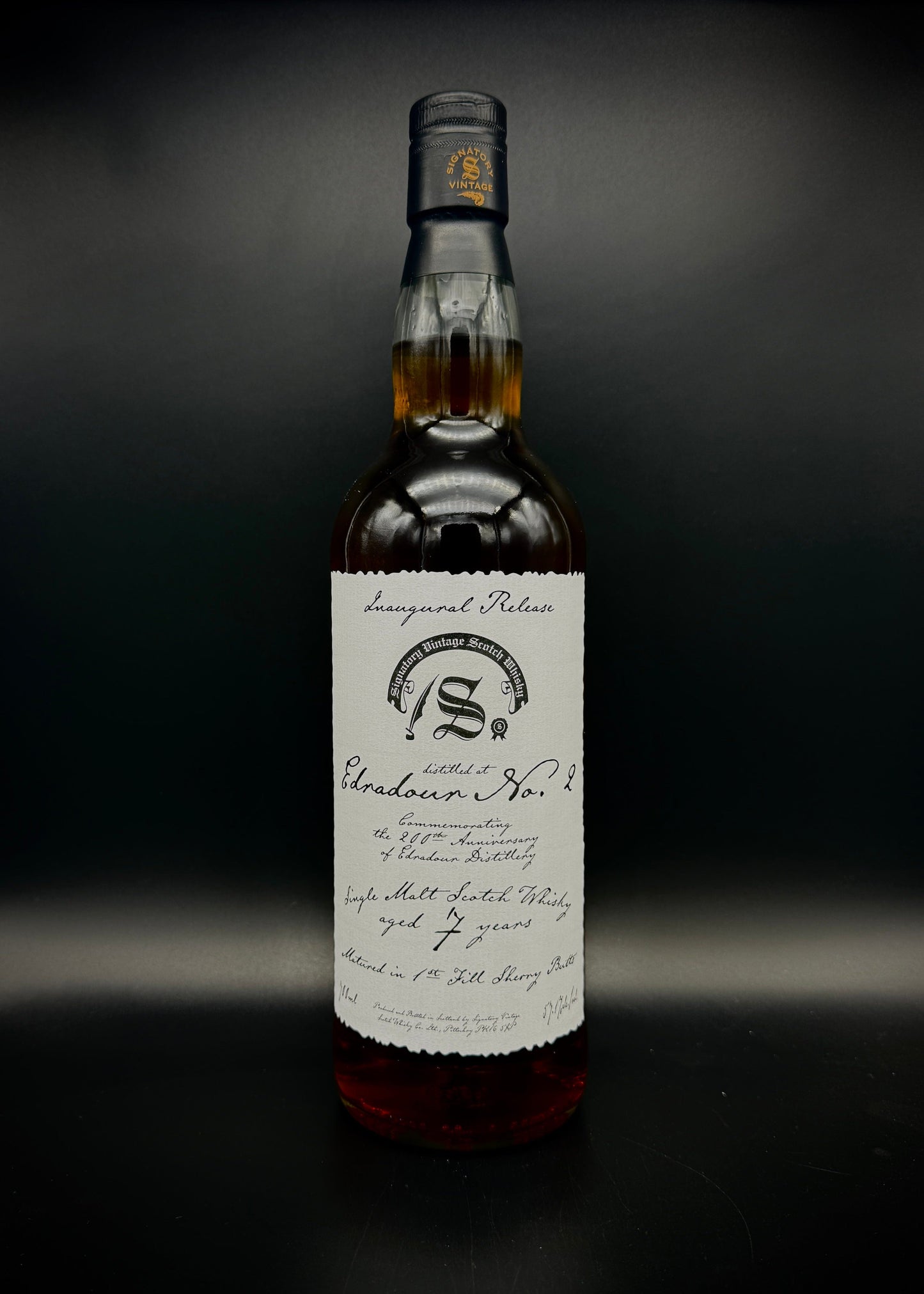 Horny Pony Edradour 7y/o 2018 No.2 Inaugural Release 1st Fill Oloroso Sherry Butt Signatory Vintage 57.1%ABV 30ml
