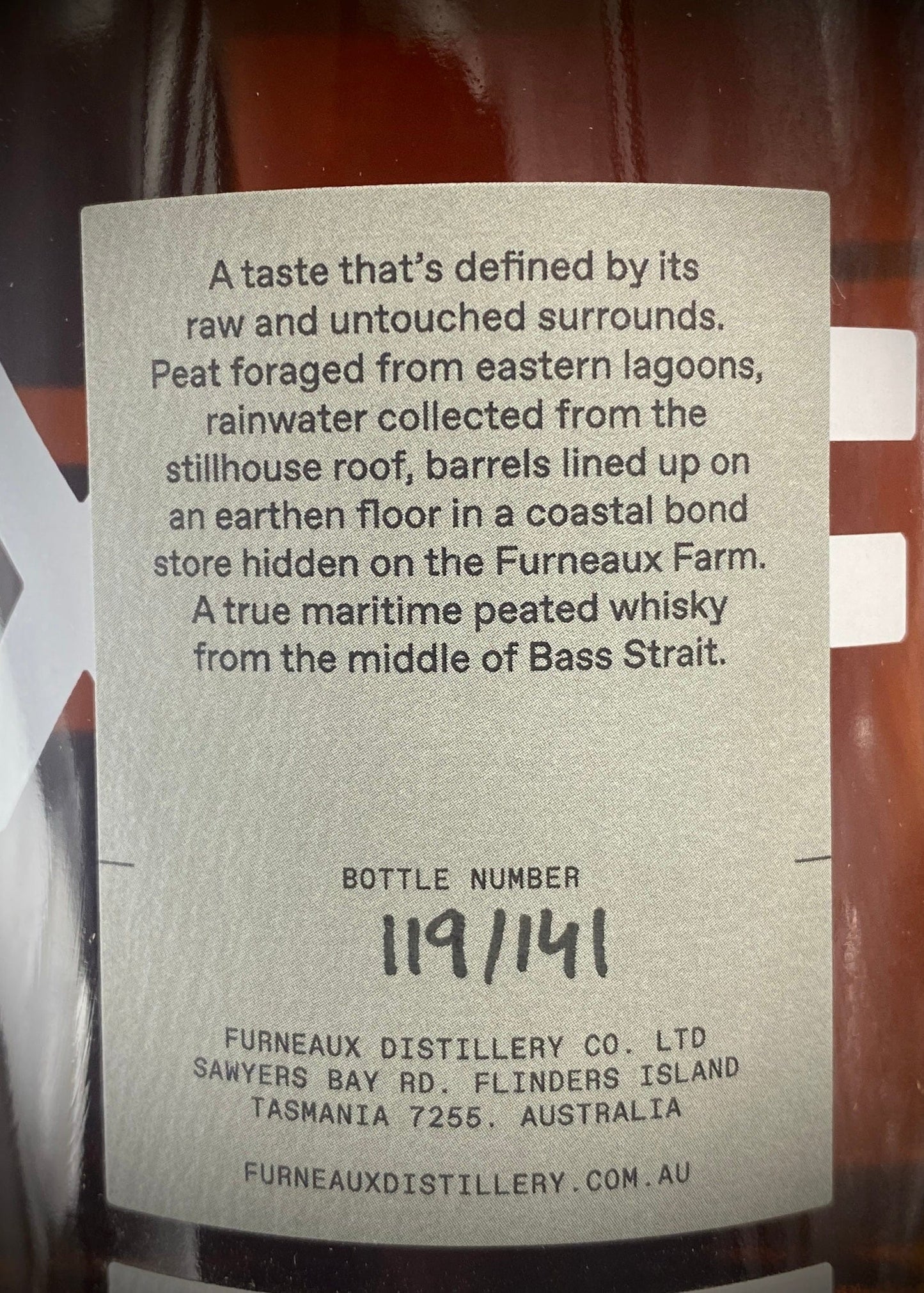 Horny Pony Furneaux Flinders Island Peated Malt FPR2 47%abv 30ml