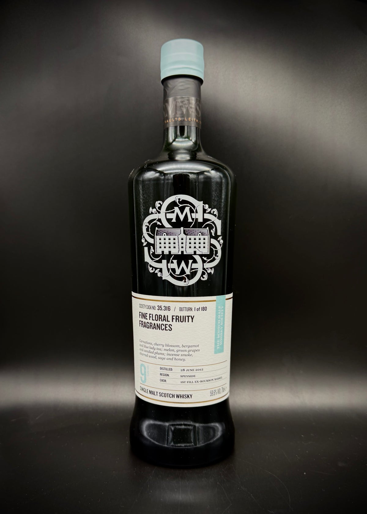 Horny Pony Glen Moray 9y/o SMWS 35.316 'Fine floral fruity fragrances' 1st Fill Ex-Bourbon Barrel 59.6%ABV 30ml