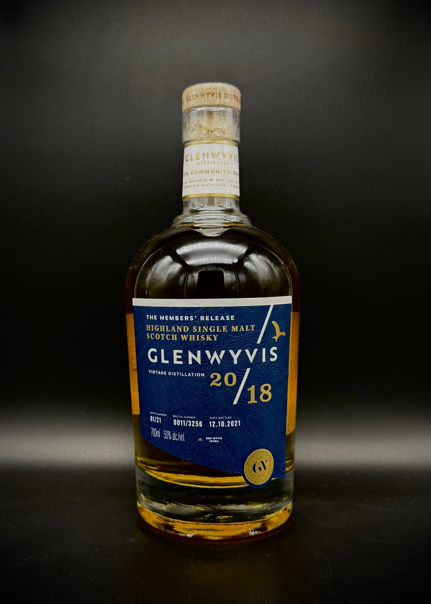 Horny Pony Glenwyvis 2018 Members Bottle 01/21 - First Single Malt Release 50%ABV 30ml