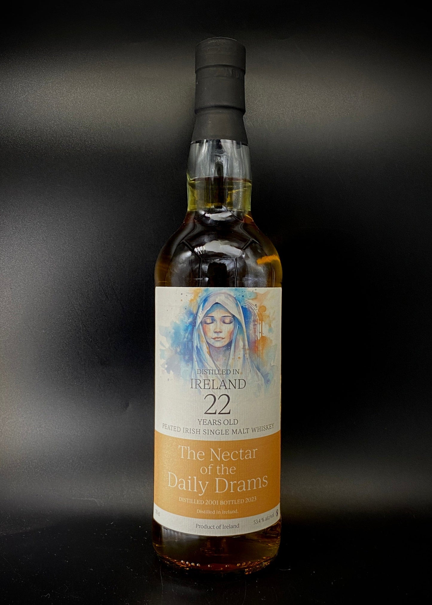 Horny Pony Ireland 22y/o (Peach 'Maria' Label) Peated Irish Single Malt Whiskey Nectar of the Daily Drams 53.4%ABV 30ml