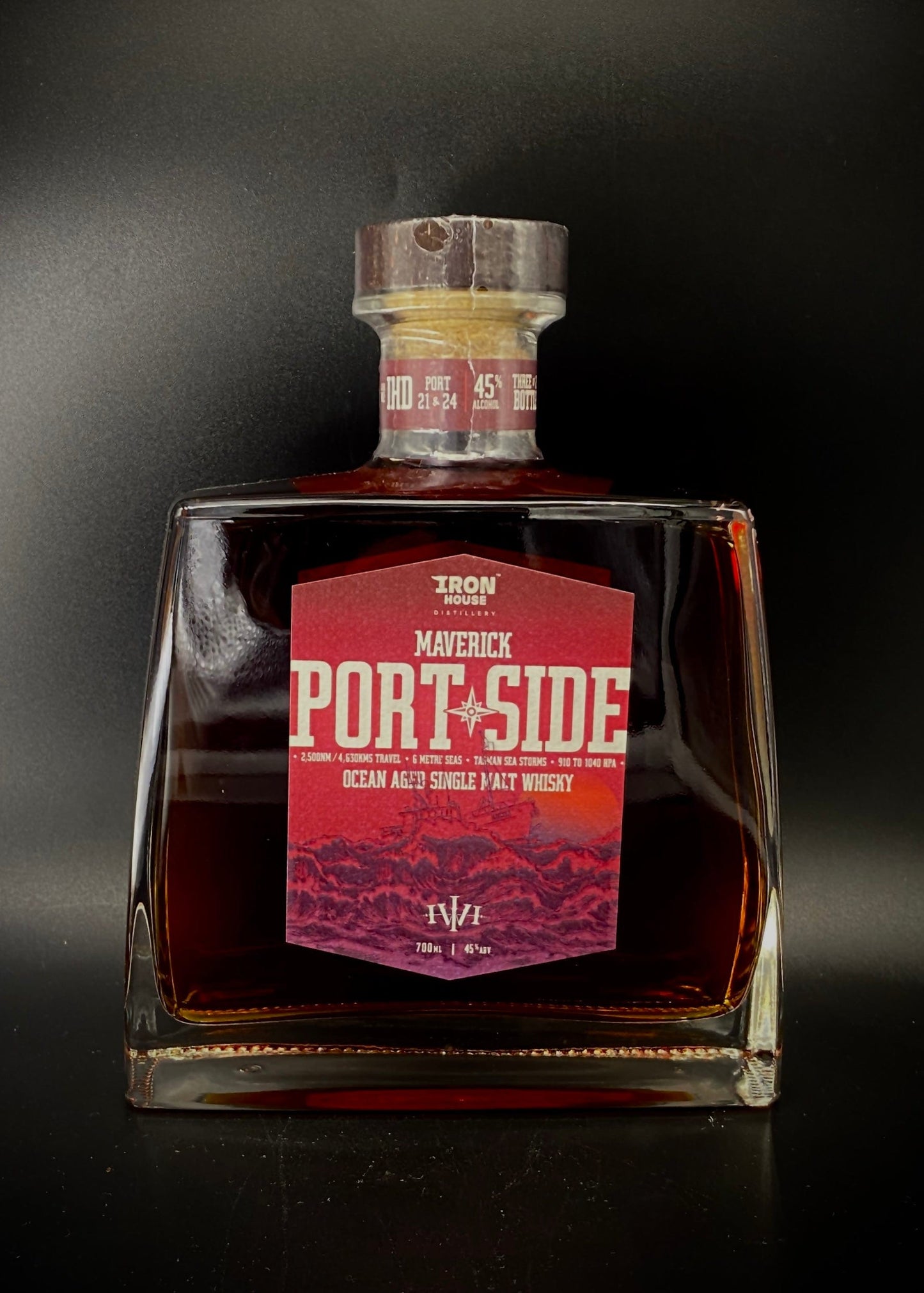 Horny Pony Iron House Maverick Portside 'Ocean Aged Whisky' 45%ABV