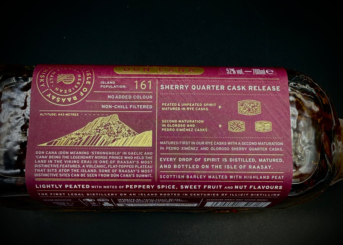 Horny Pony Isle of Raasay Dùn Cana Sherry Quarter Cask Scotch Malt Whisky 2nd Ed. 52%ABV 30ml