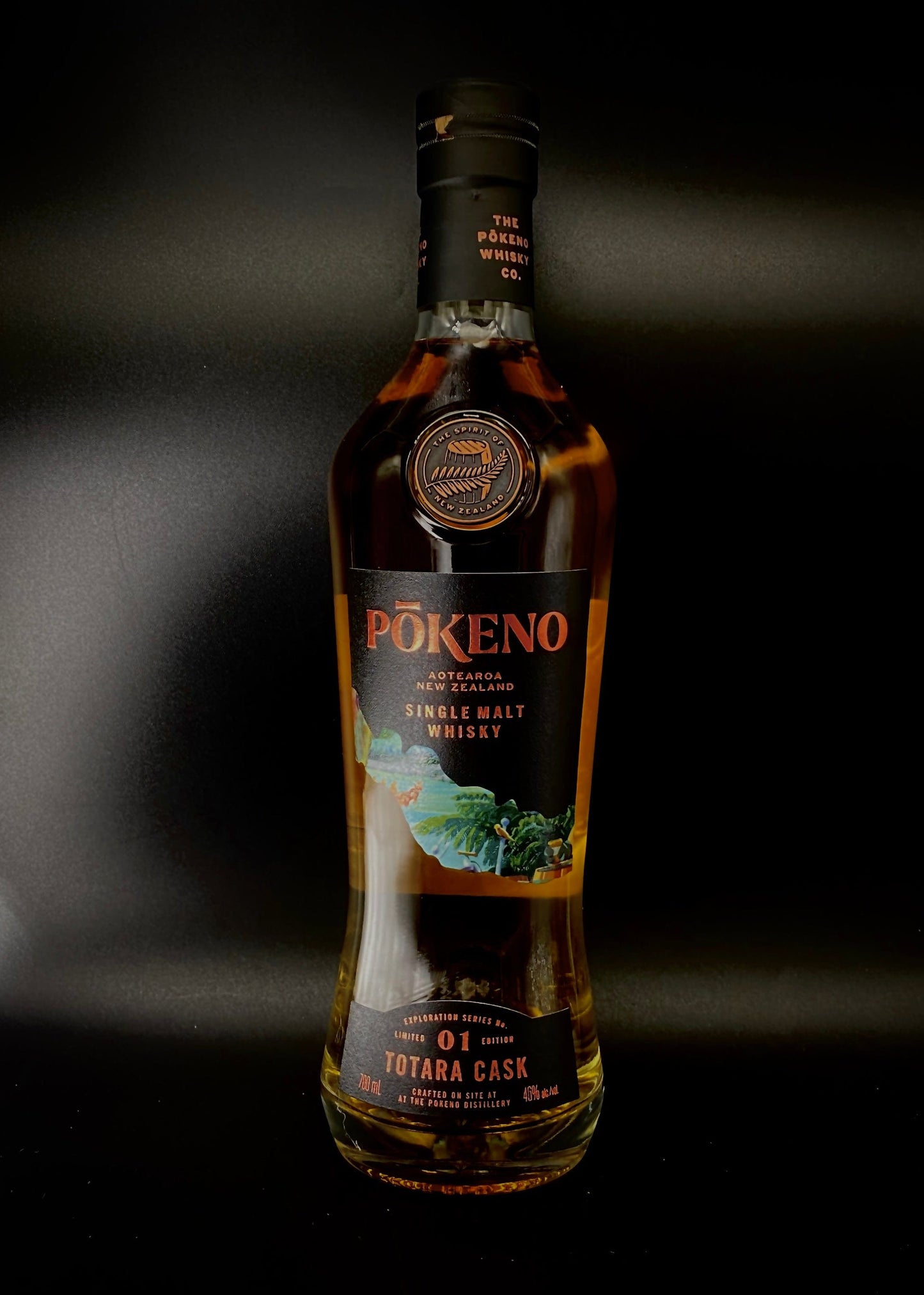 Horny Pony Pōkeno Distillery Totara Barrel NZ Single Malt Whisky 46%ABV 30ml