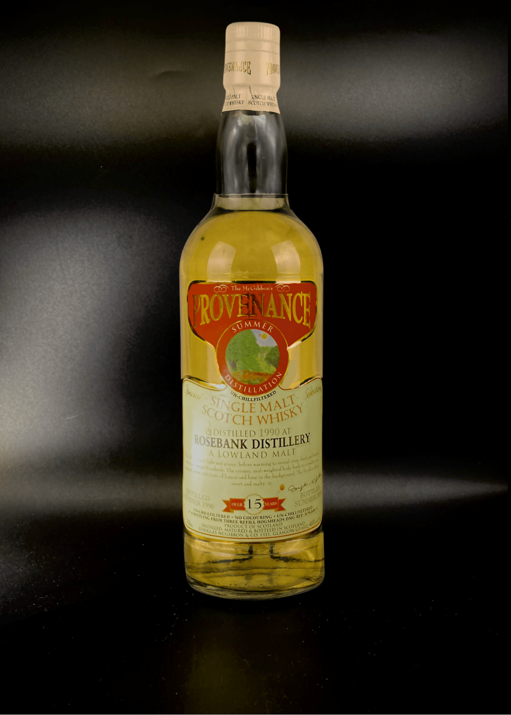 Horny Pony Rosebank 15y/o 1990 The McGibbons Provenance Summer Distillation 46%ABV 30ml