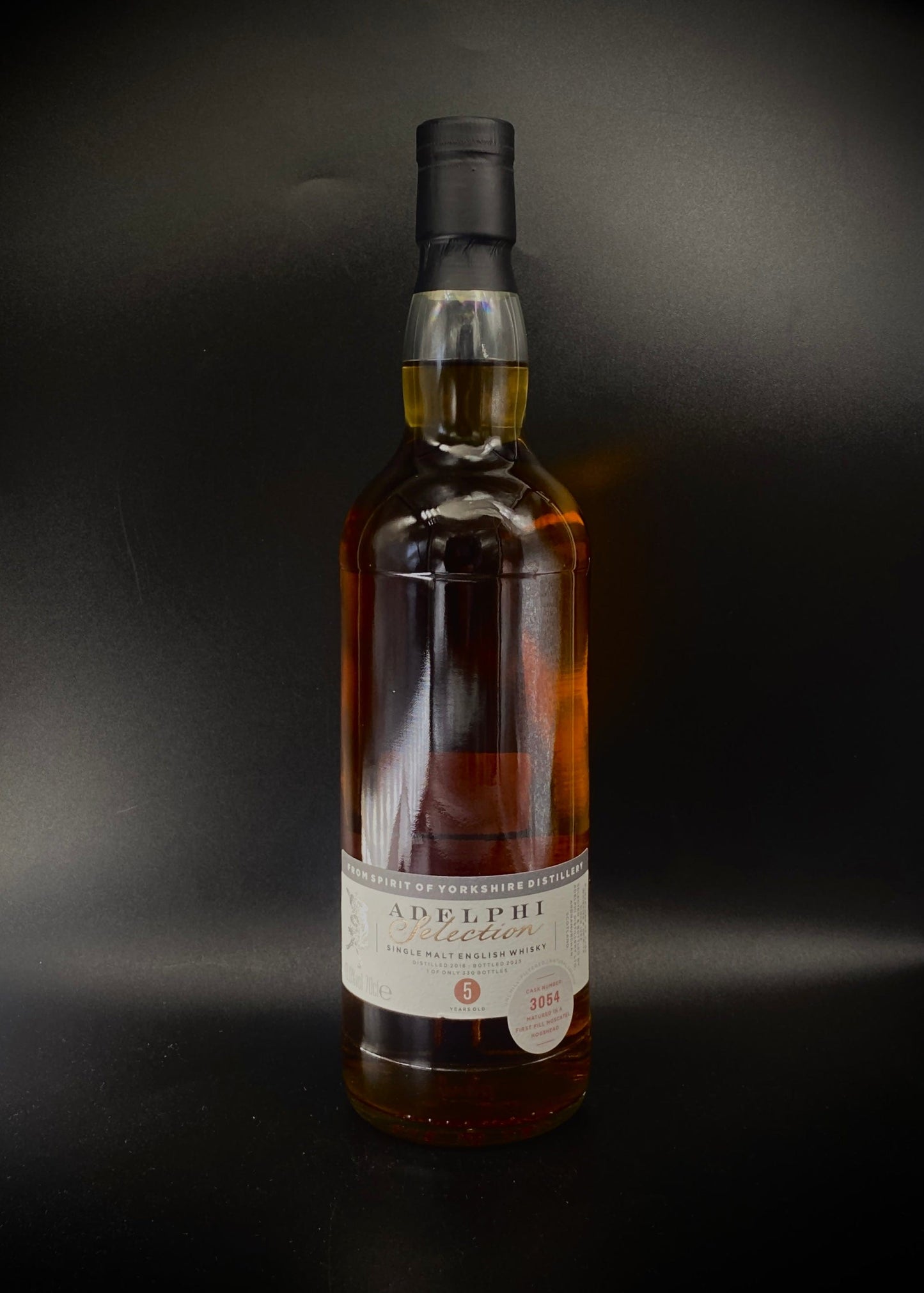 Horny Pony Spirit of Yorkshire 5y/o Moscatel Cask#3054 Adelphi English Single Malt Whisky 48%ABV