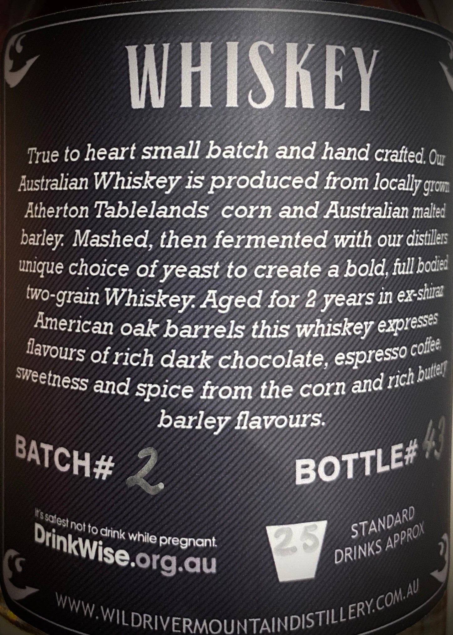 Horny Pony Wild River Queensland Two Grain Whiskey Small Batch #2