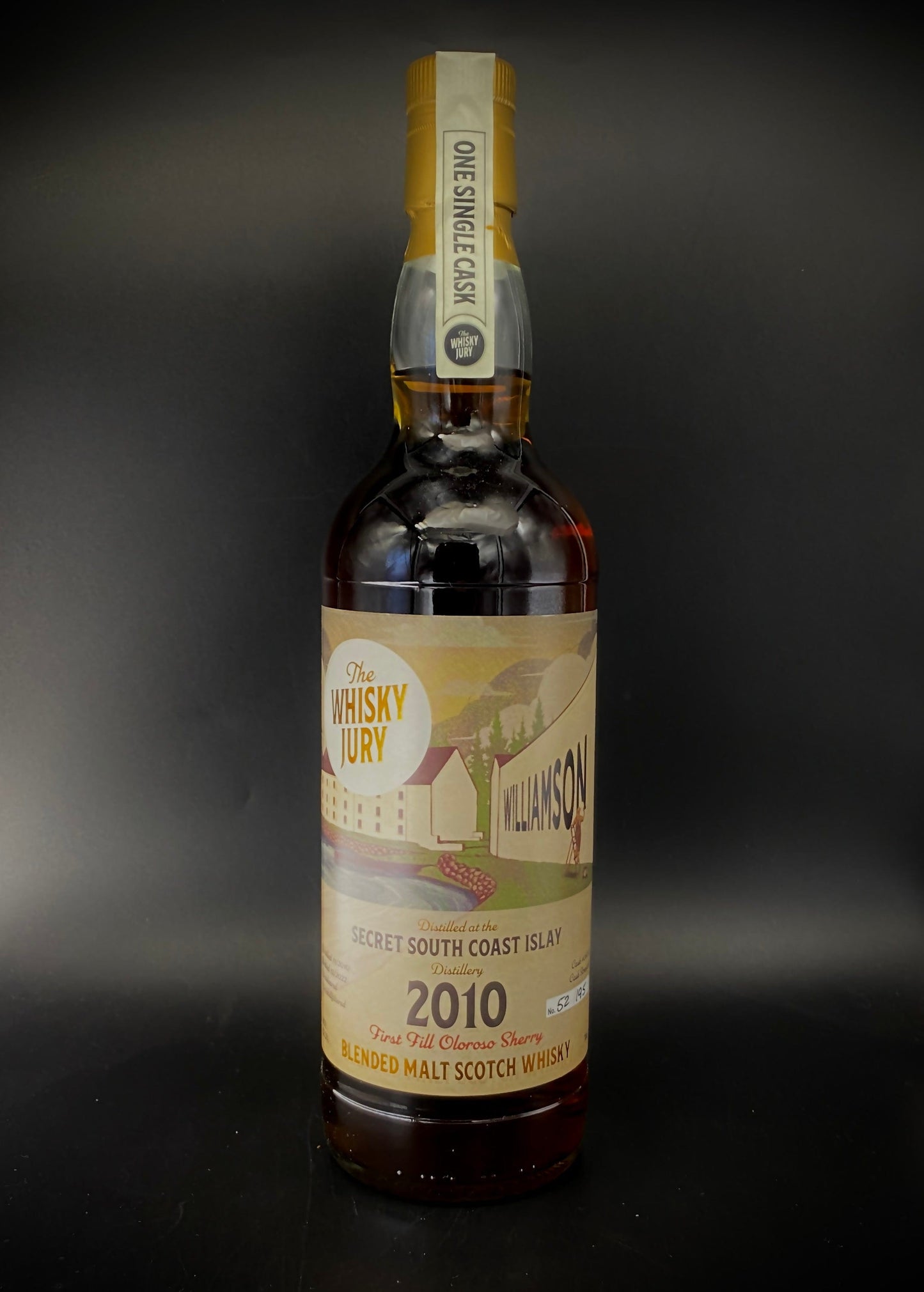 Horny Pony Williamson 12y/o 2010 (teaspooned Laphroaig) The Whisky Jury 52.2%ABV 30ml