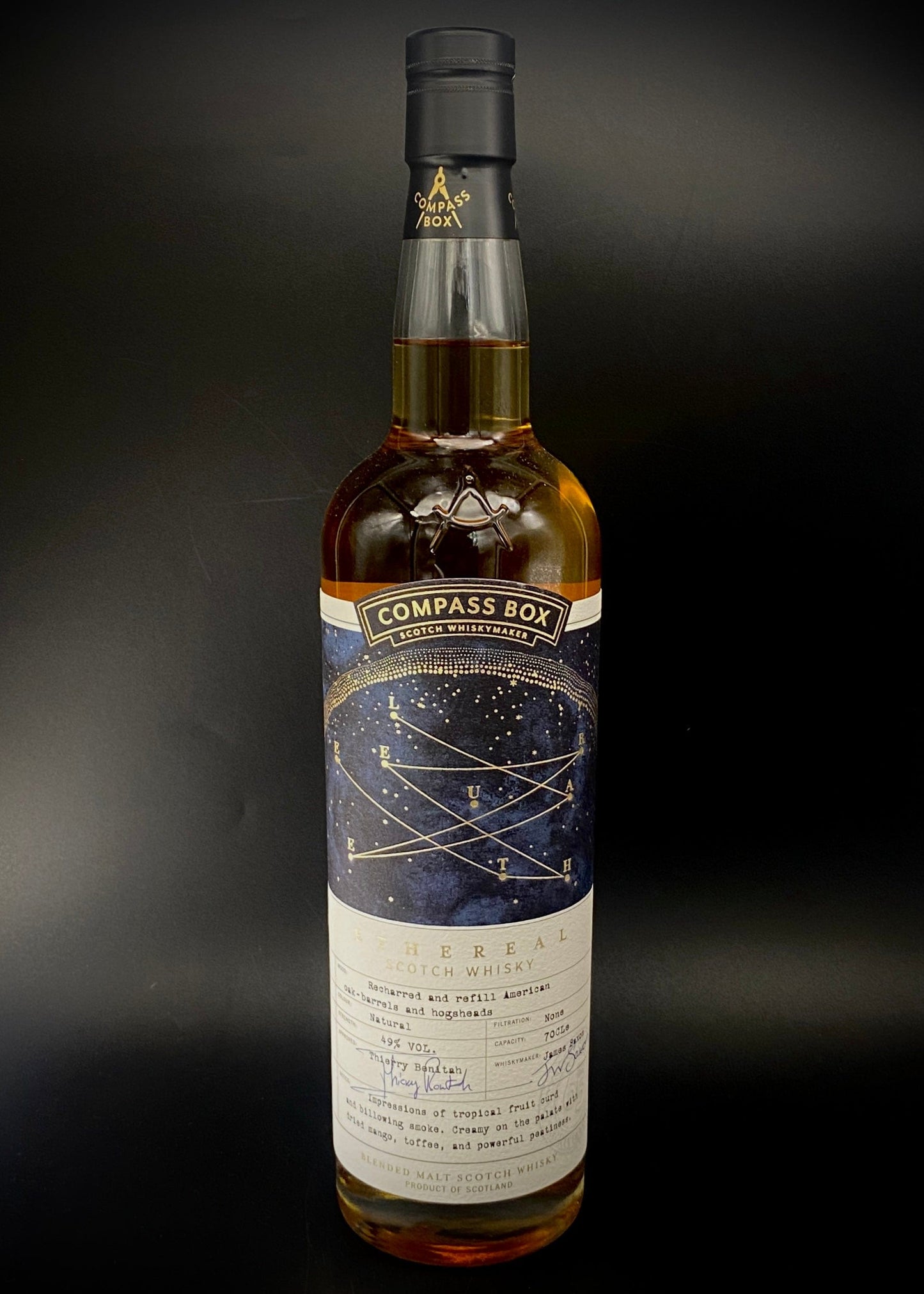 Horny Pony Compass Box 'Ethereal' - La Maison du Whisky's 65th Anniversary Blended Malt 49%abv 30ml