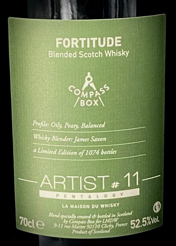 Horny Pony Compass Box LMDW Artist 11 Pentalogy 'Fortitude' Blended Malt 52.5%ABV 30ml
