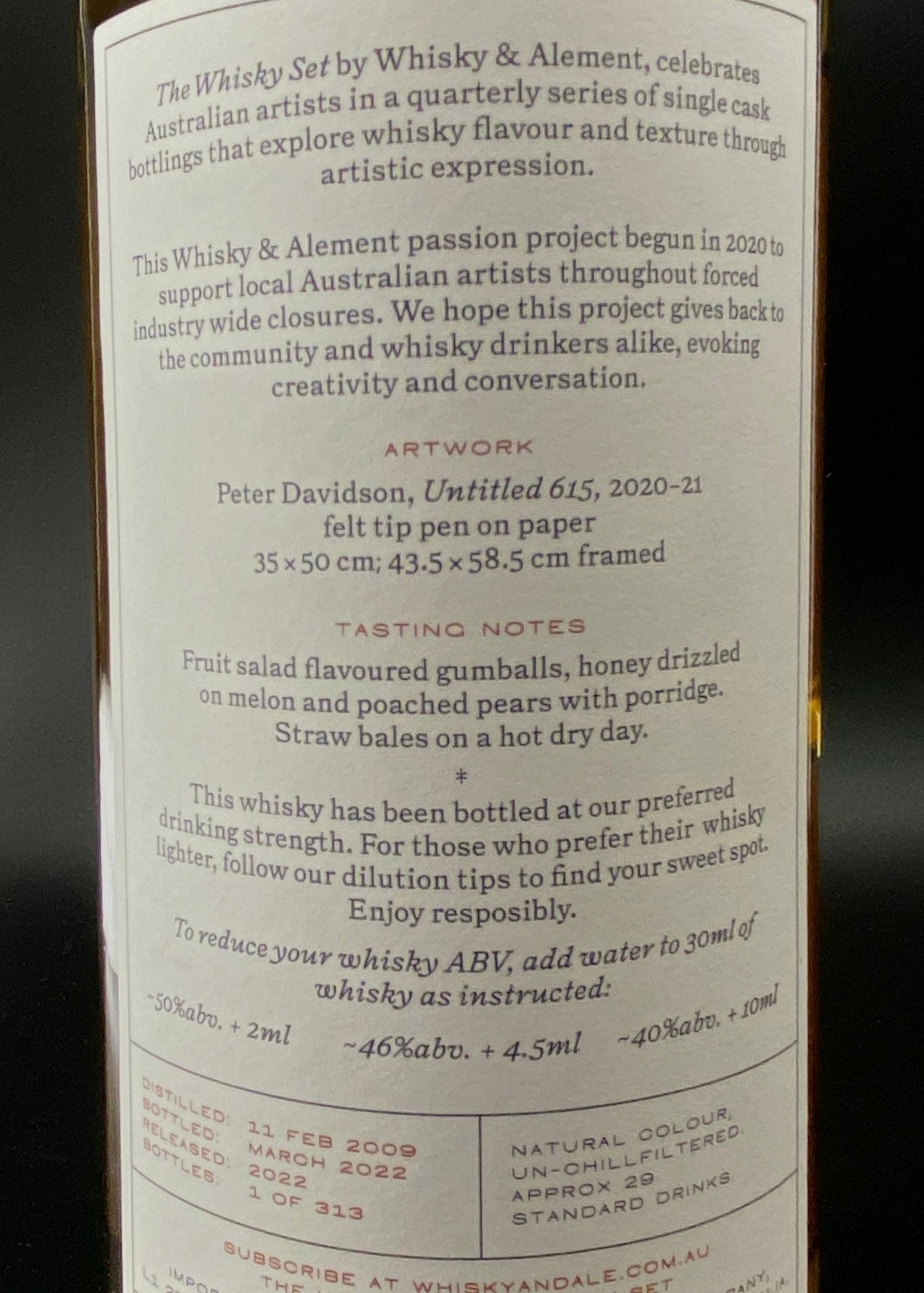 Horny Pony  Dailuaine 13y/o The Whisky Set 52.9%ABV 30ml