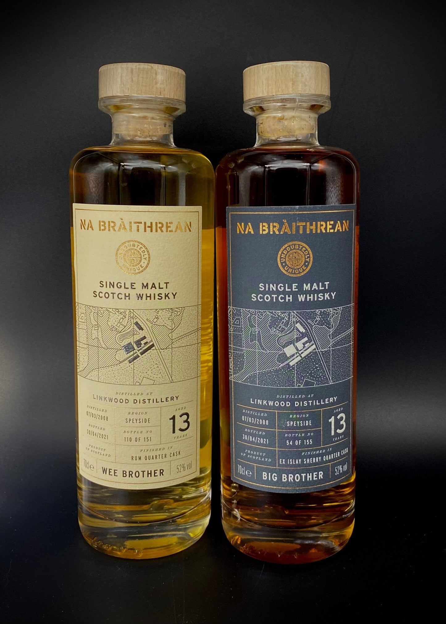 Horny Pony Dram Comparison - Wee Brother vs Big Brother - Linkwood 13y/o 2x30ml
