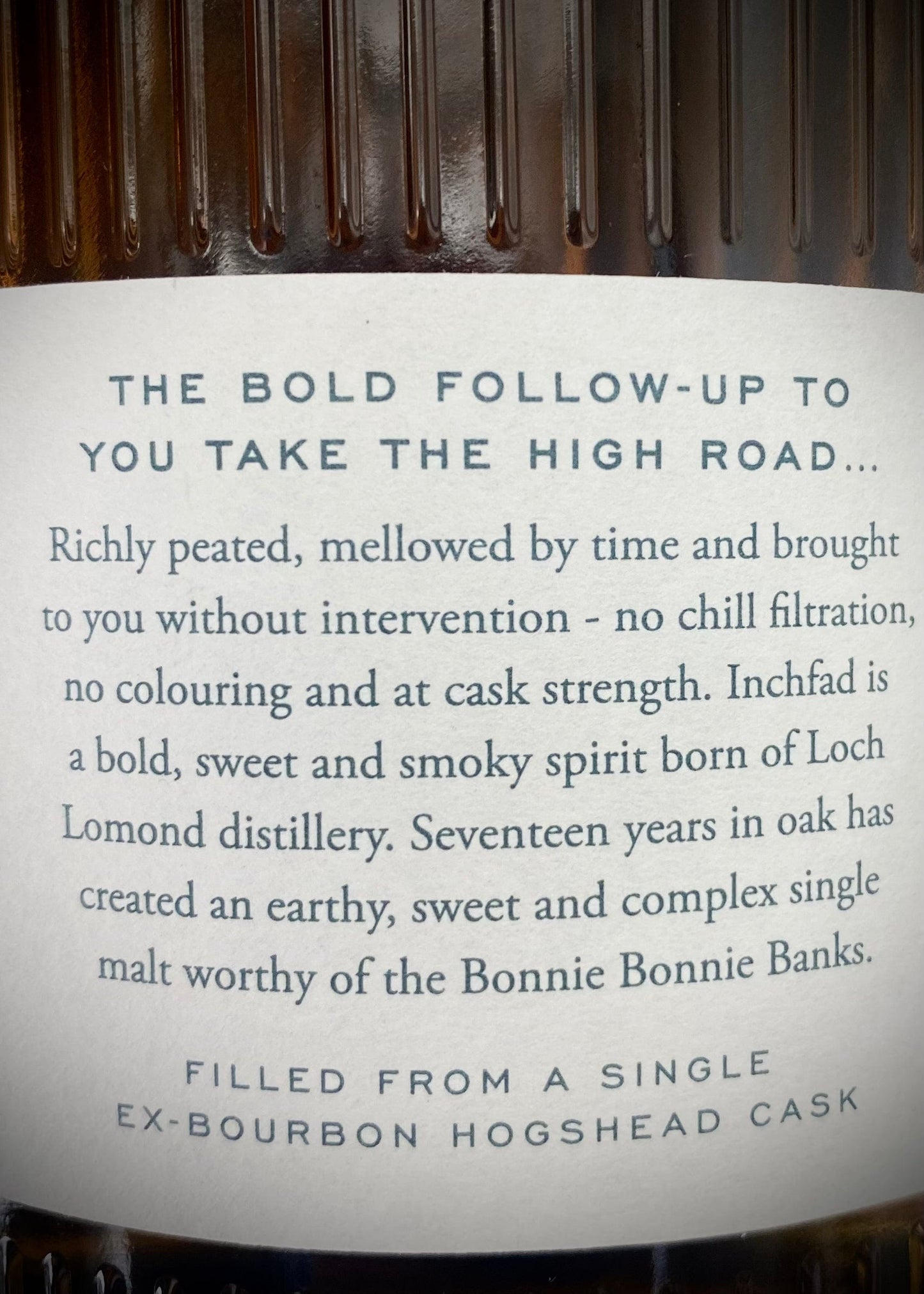 Horny Pony Inchfad (Loch Lomond) 17y/o 'I'll take the Low Road' 53.1%ABV 30ml