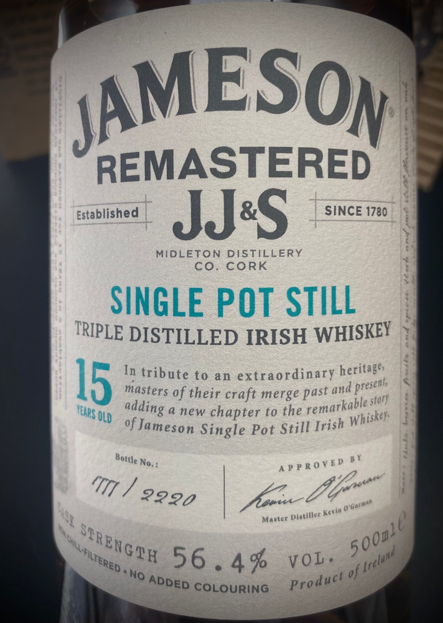 Horny Pony Jameson 15y/o Remastered Single Pot Still Irish Whiskey 56.4%ABV 15ml/30ml