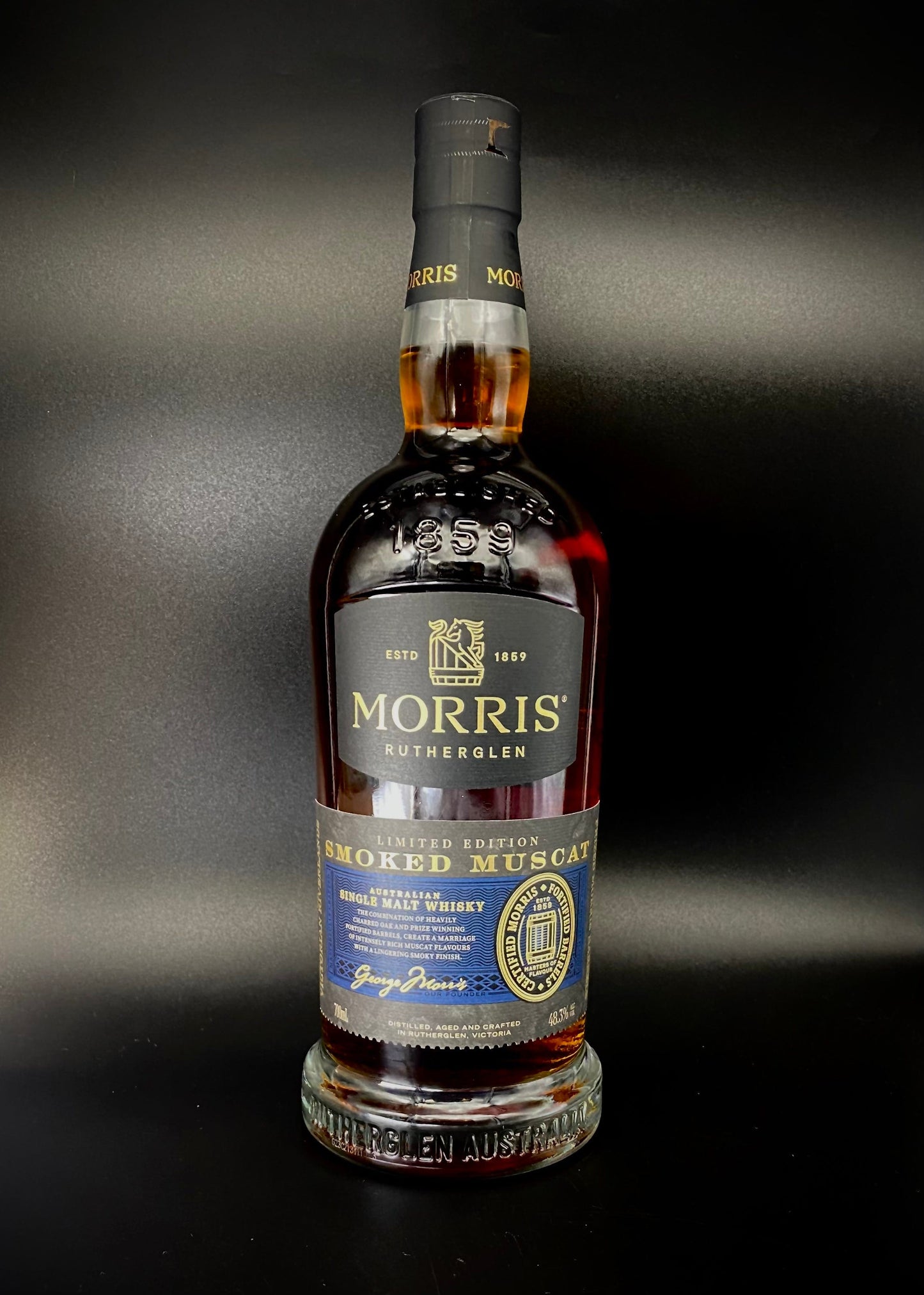 Horny Pony Morris Single Malt Whisky - Smoked Muscat 48.3%ABV 30ml