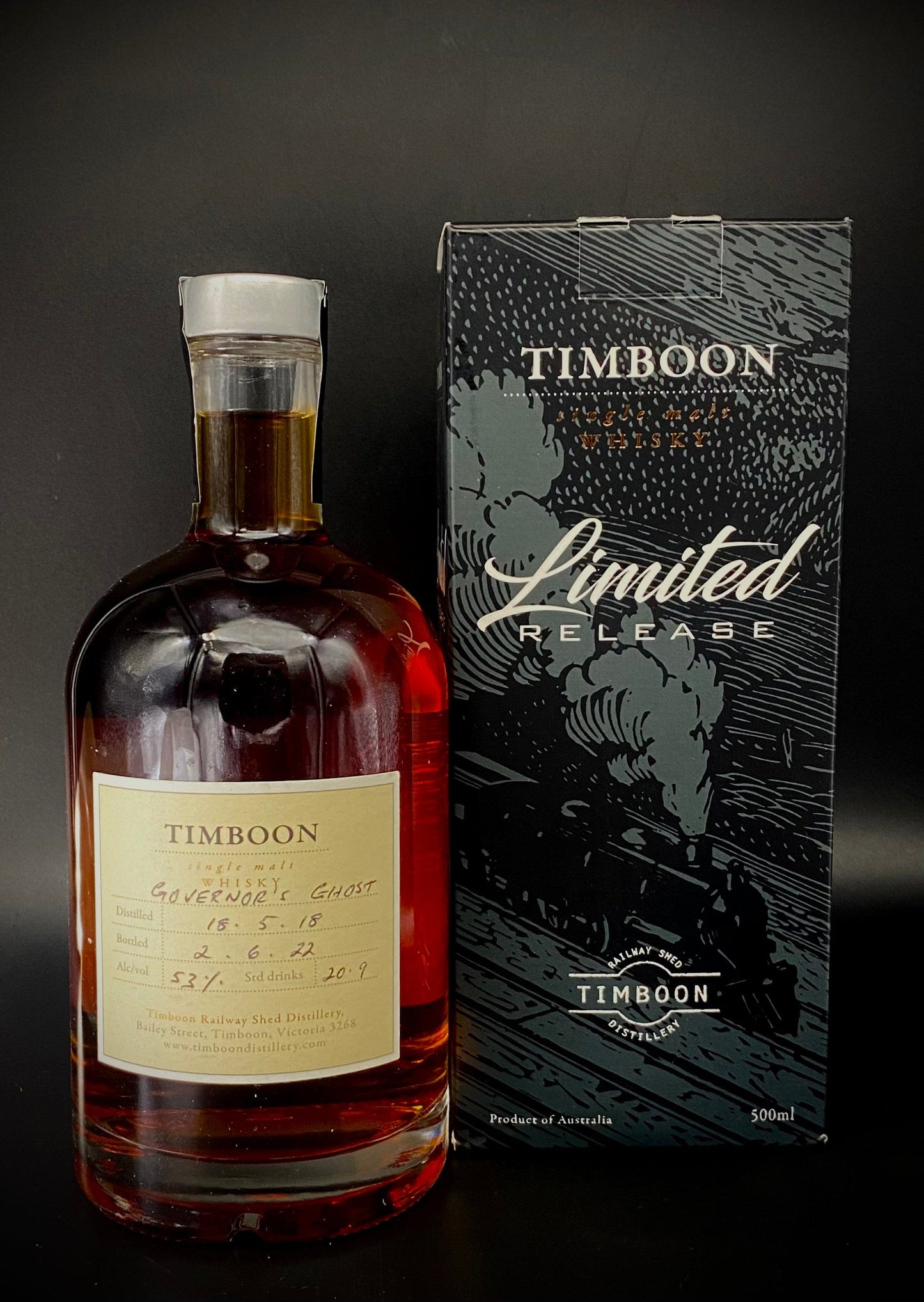 Horny Pony Timboon 4y/o Governor's Ghost Limited Edition Single Cask 53%ABV 30ml
