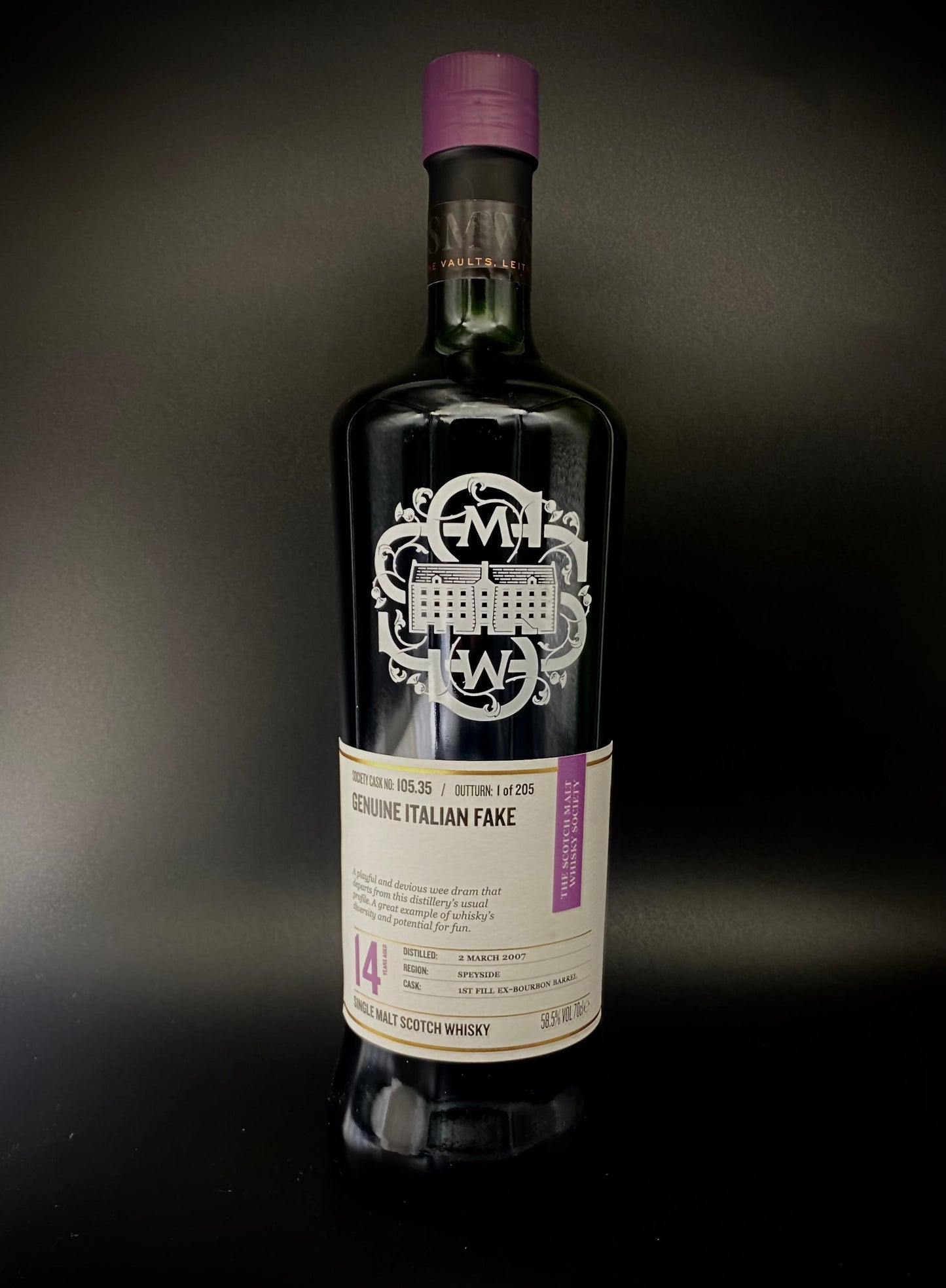 Horny Pony Tormore 2007 SMWS 105.35 'Genuine Italian Fake' 58.5%ABV 30ml