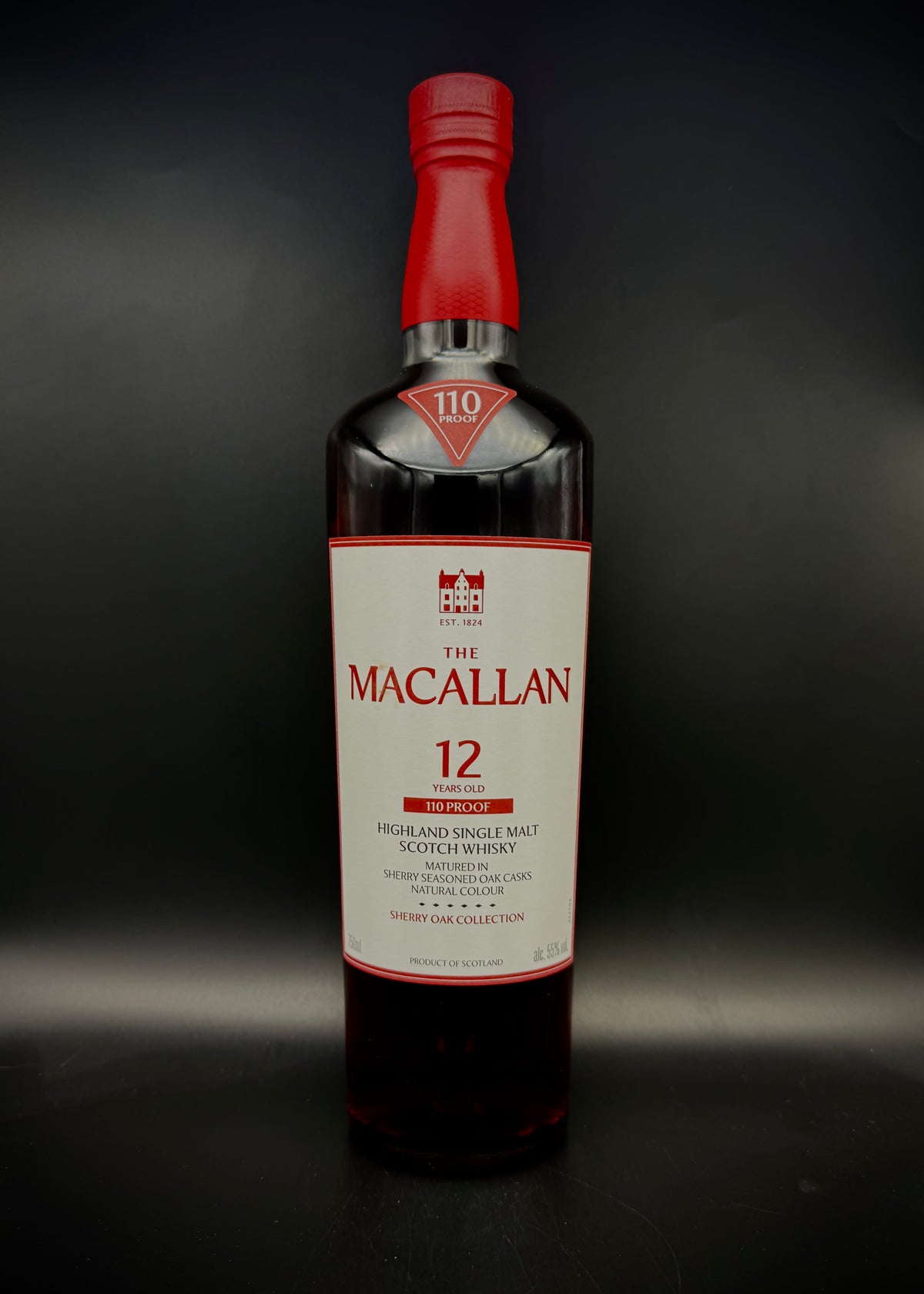 Macallan 12y/o 110° Proof 55%ABV 30ml