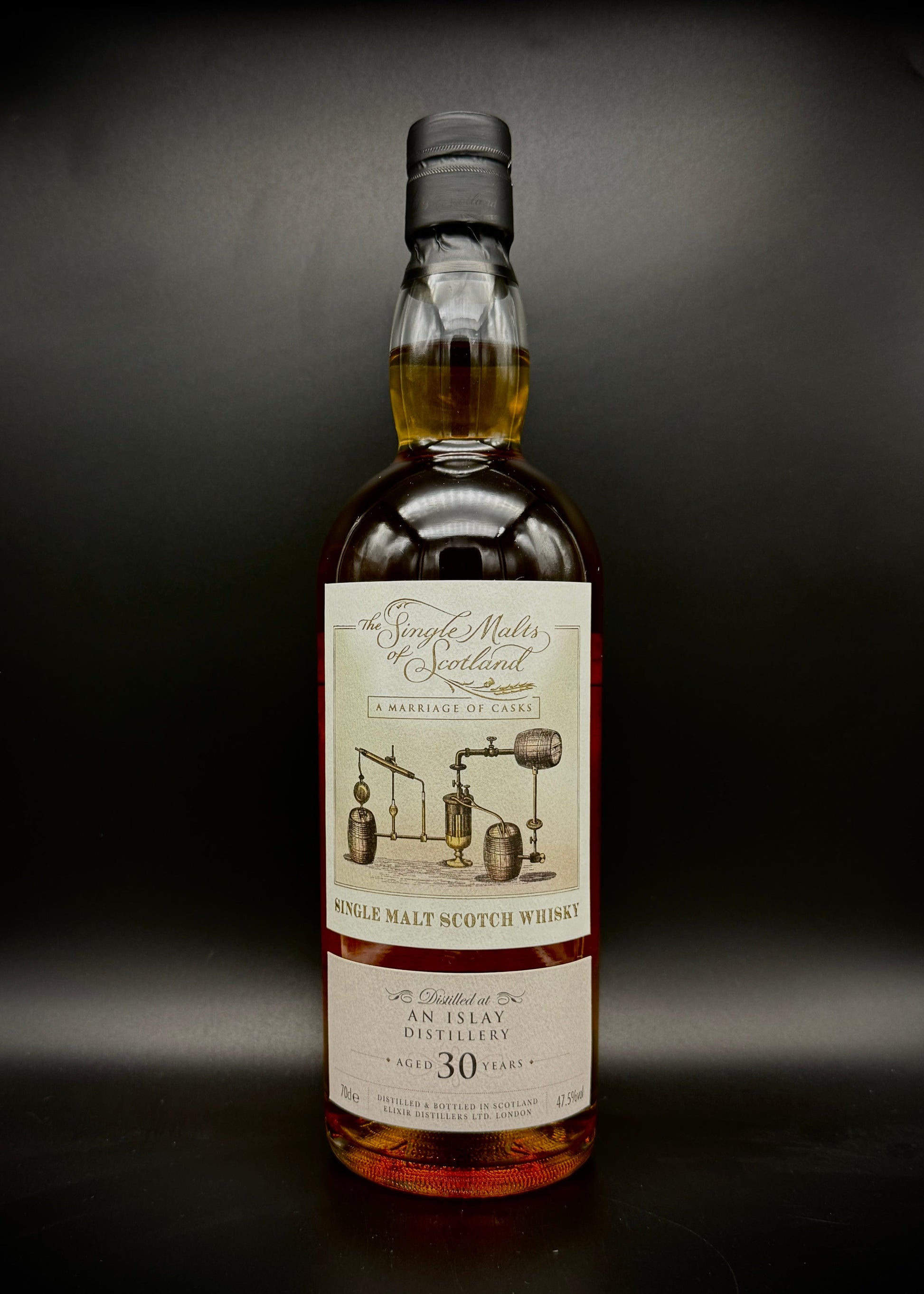 Horny Pony  An Islay Distillery 30y/o Marriage of Casks Single Malts of Scotland 47.5%ABV 30ml