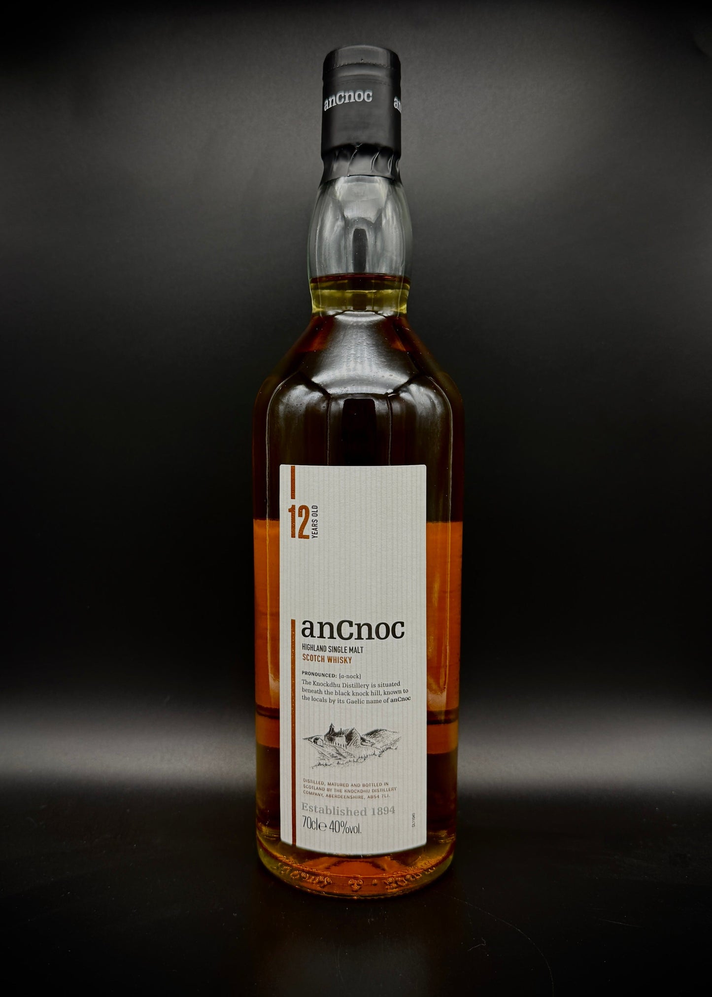 Horny Pony  AnCnoc 12y/o 40%ABV 30ml