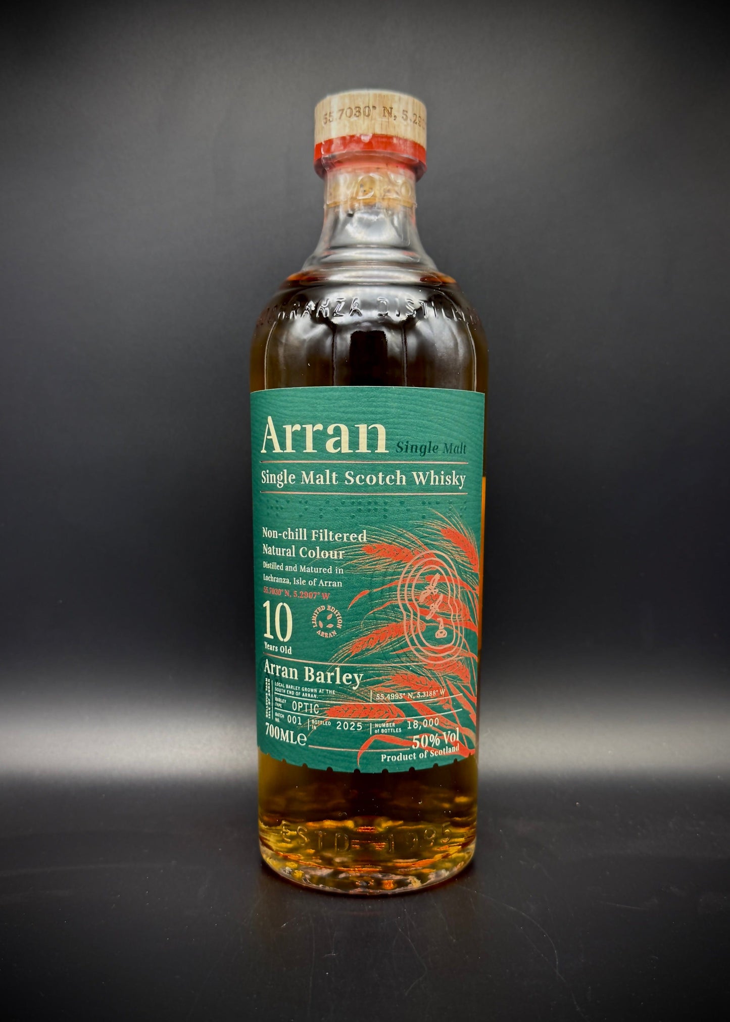 Horny Pony  Arran 10y/o "Arran Barley" Batch 1 50%ABV 30ml