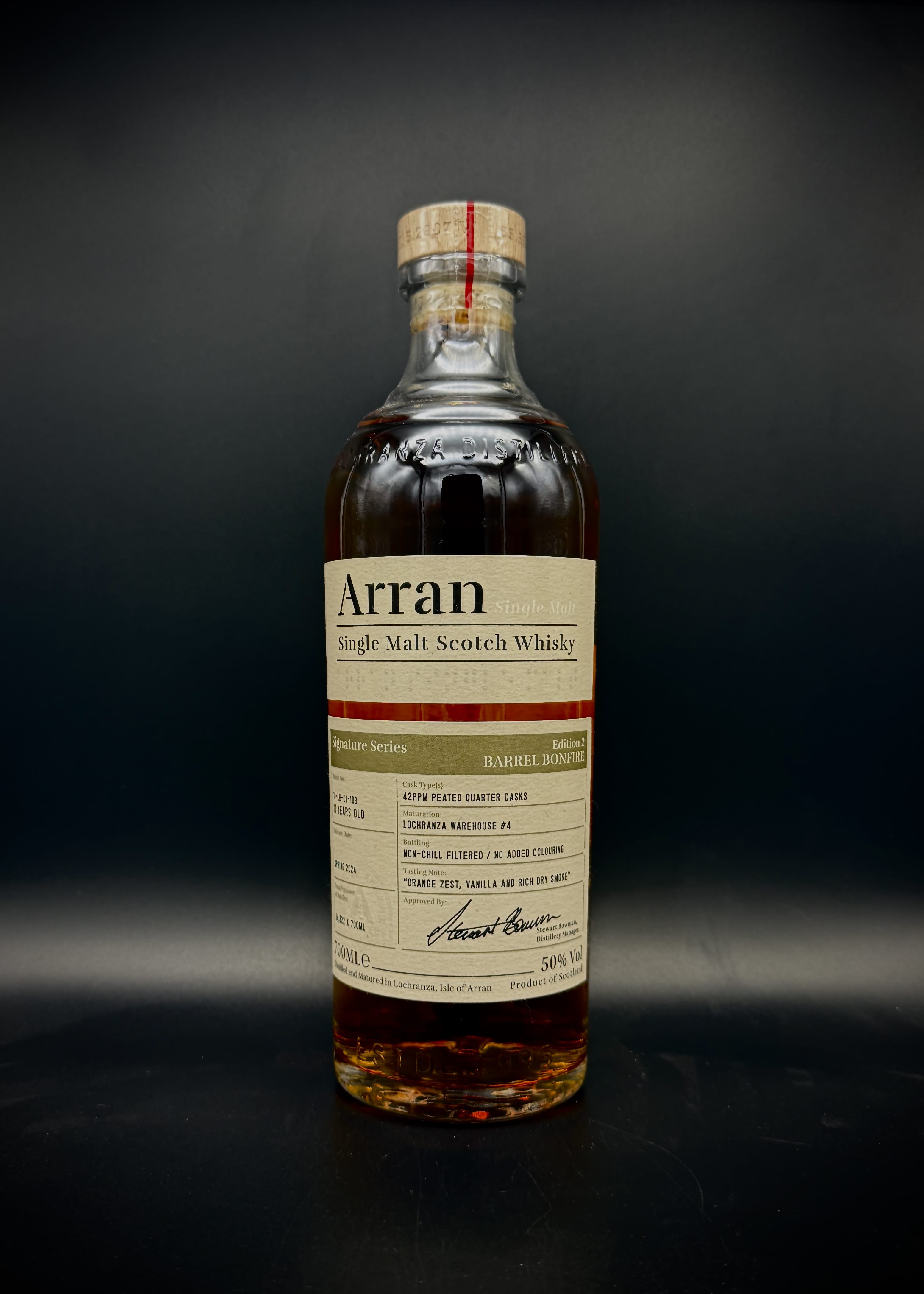 Arran Signature Series Vol. 2 'Barrel Bonfire' 50%ABV 30ml – Horny
