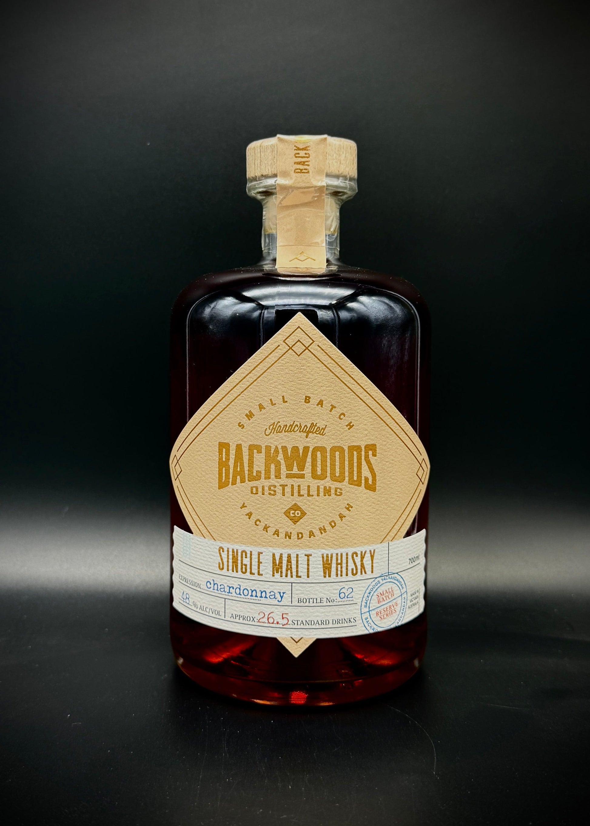 Horny Pony  Backwoods Chardonnay Cask Special Reserve Series Single Malt Whisky 48%ABV 30ml