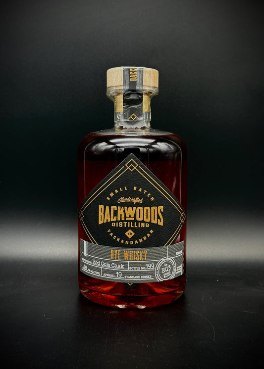 Horny Pony  Backwoods Rye Whisky Red Gum Cask Matured RG3 48%abv 30ml
