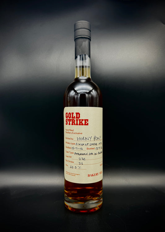 Horny Pony  Bakery Hill 14y/o A Wisp of Smoke 2 Handfill American ex-Bourbon Cask#232 64.5%ABV 30ml