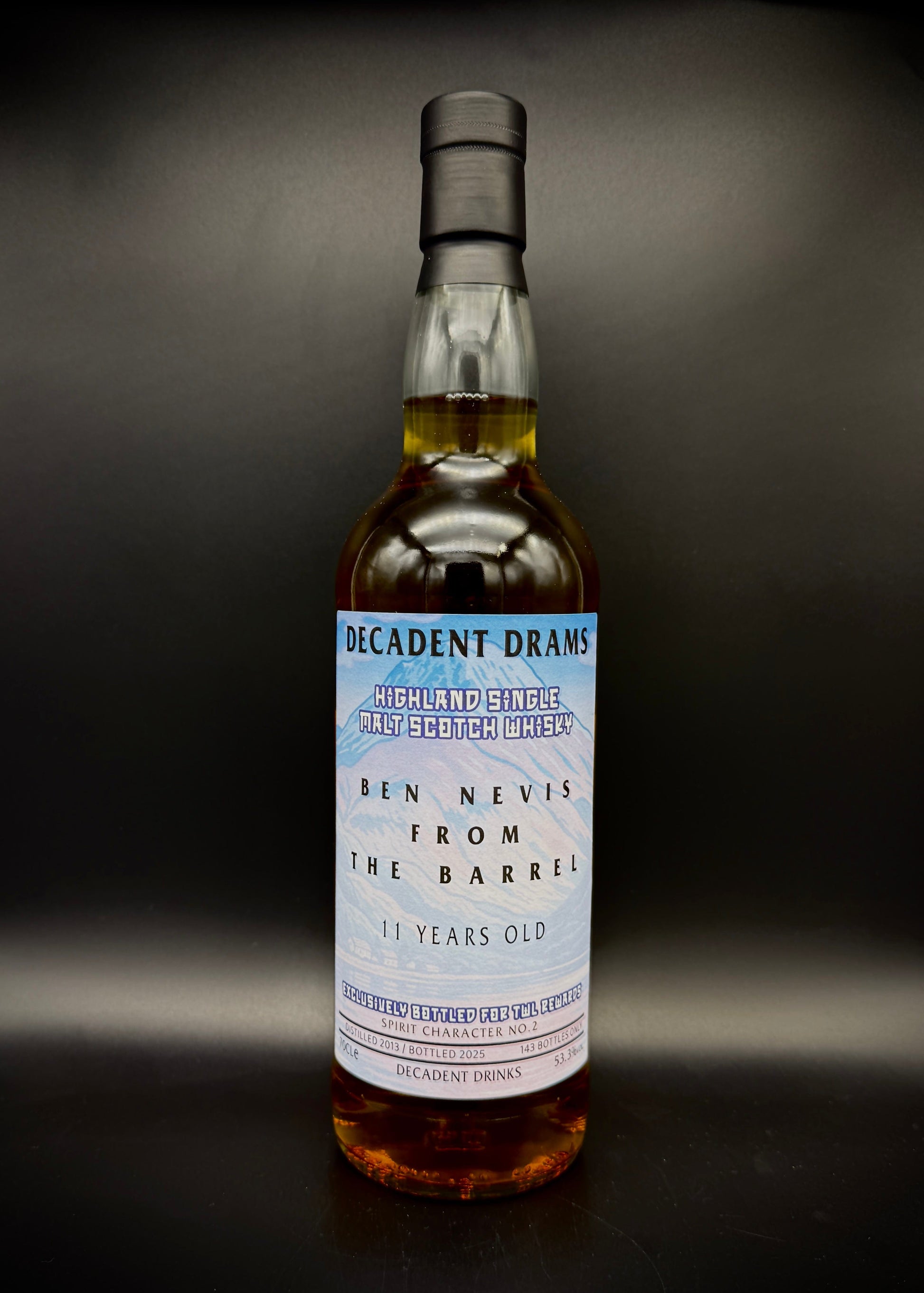 Horny Pony  Ben Nevis 11y/o 2013 'From The Barrel' TWL Rewards Exclusive Decadent Drams 53.3%ABV 30ml