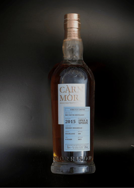 Horny Pony  Ben Nevis 2015/8 Year Old - Carn Mor for Spier & Wright Whisky Merchants 57.6%abv 30ml