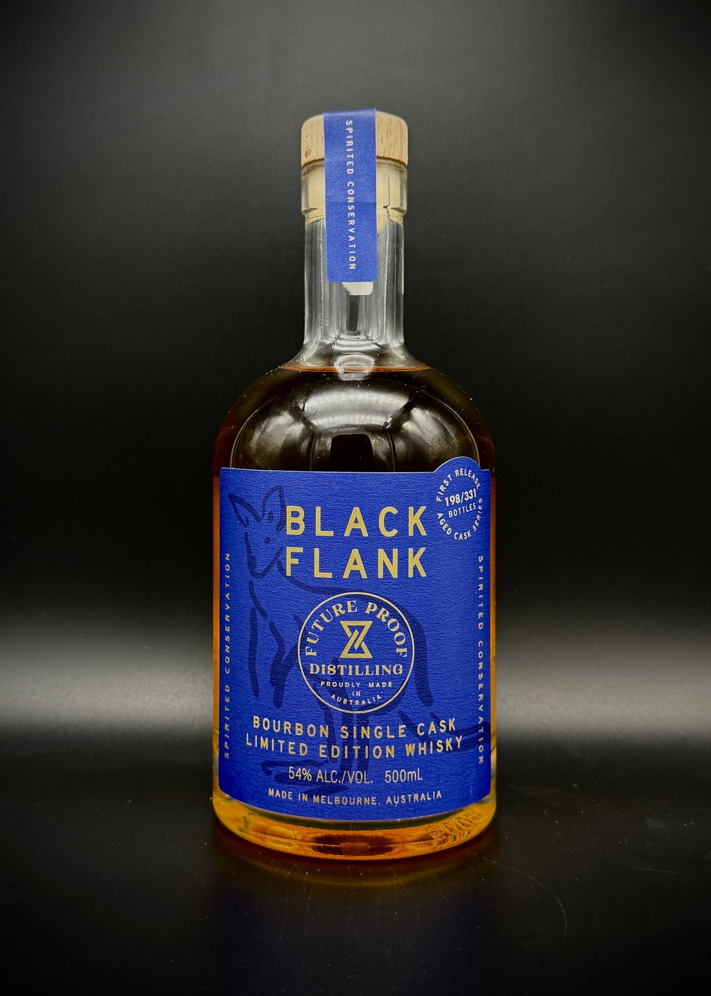 Horny Pony  Black Flank Bourbon Single Cask Future Proof Distilling 54%ABV 30ml