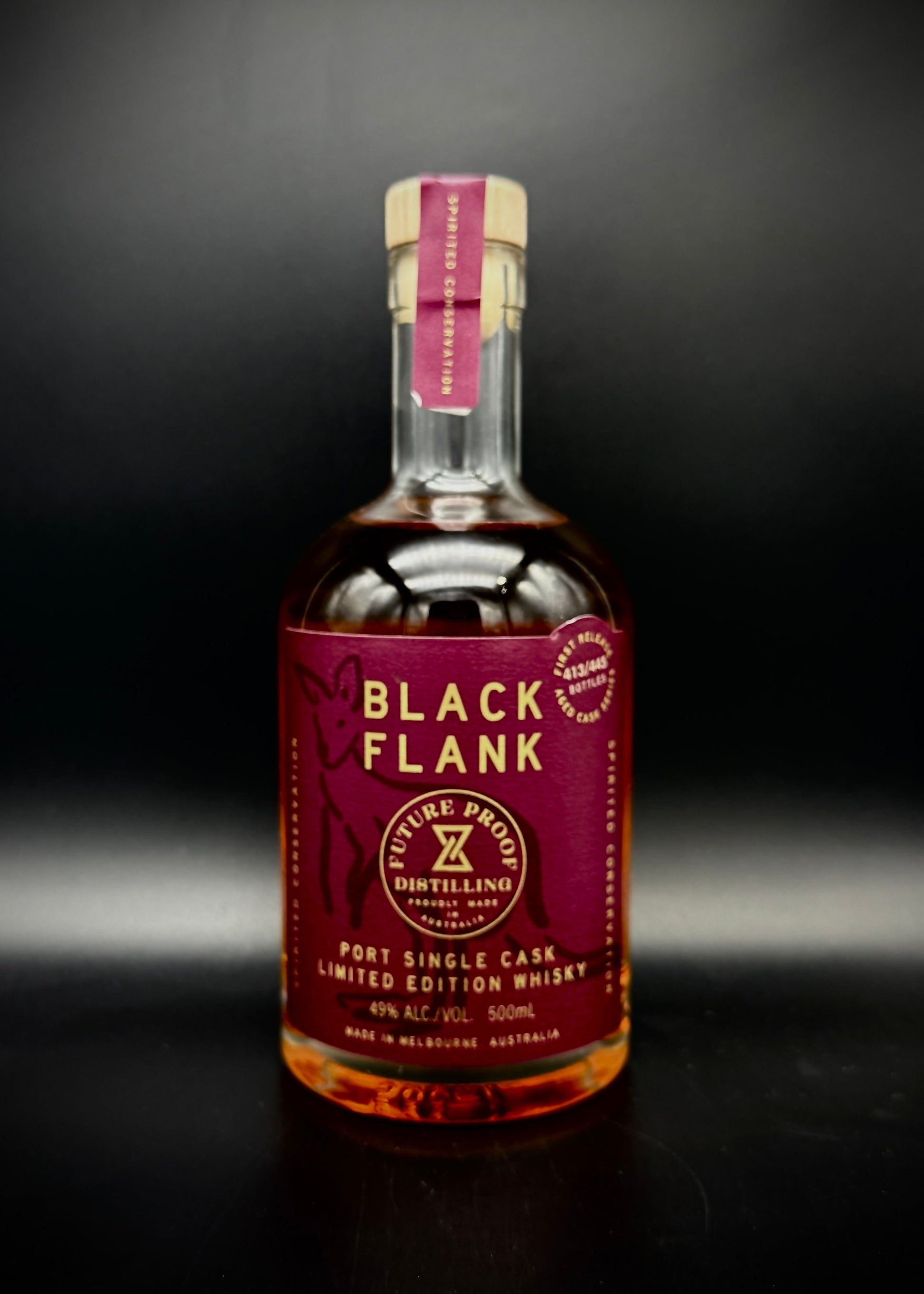Horny Pony  Black Flank Port Single Cask Future Proof Distilling 49%ABV 30ml
