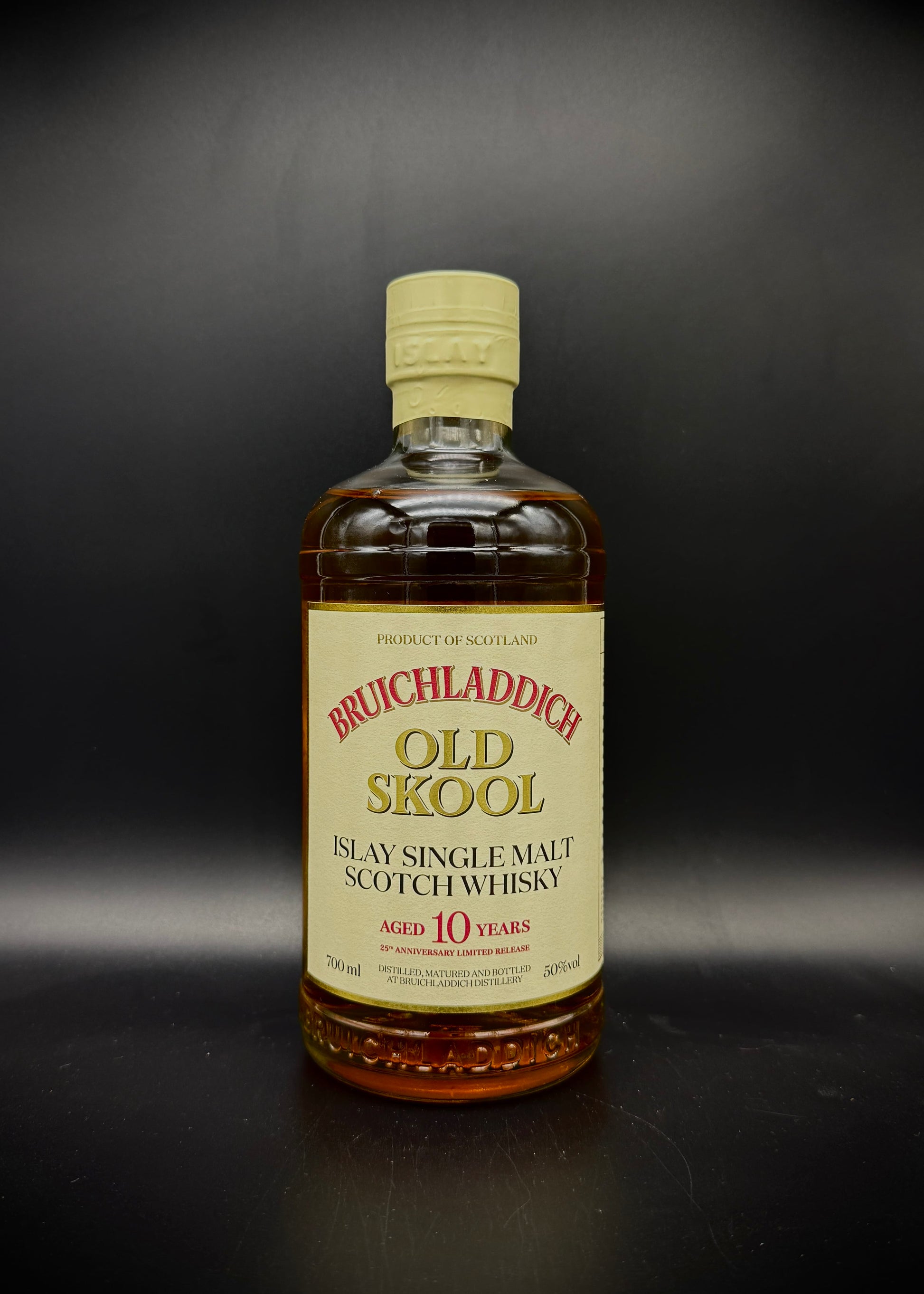 Horny Pony  Bruichladdich 10y/o 'Old Skool' 25th Anniversary Limited Release 50%abv 30ml