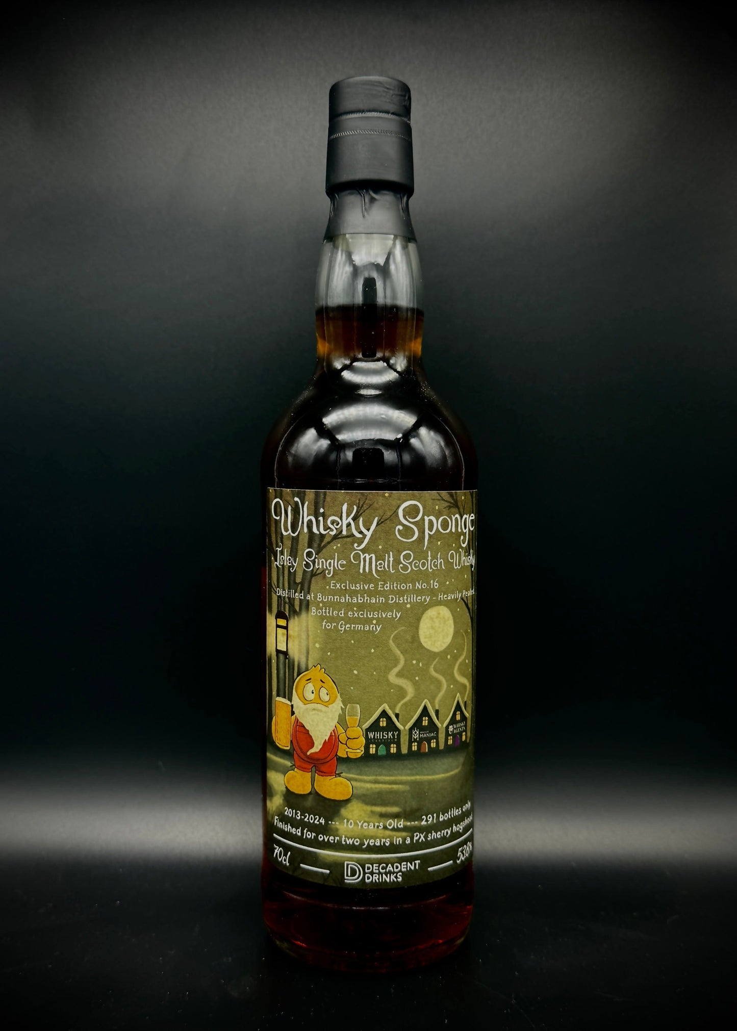 Horny Pony  Bunnahabhain Staoisha 2013 1st Fill PX Sherry Hogshead  Germany exclusive Whisky Sponge 53.8%abv 30ml