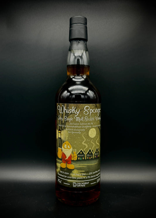Horny Pony  Bunnahabhain Staoisha 2013 1st Fill PX Sherry Hogshead  Germany exclusive Whisky Sponge 53.8%abv 30ml