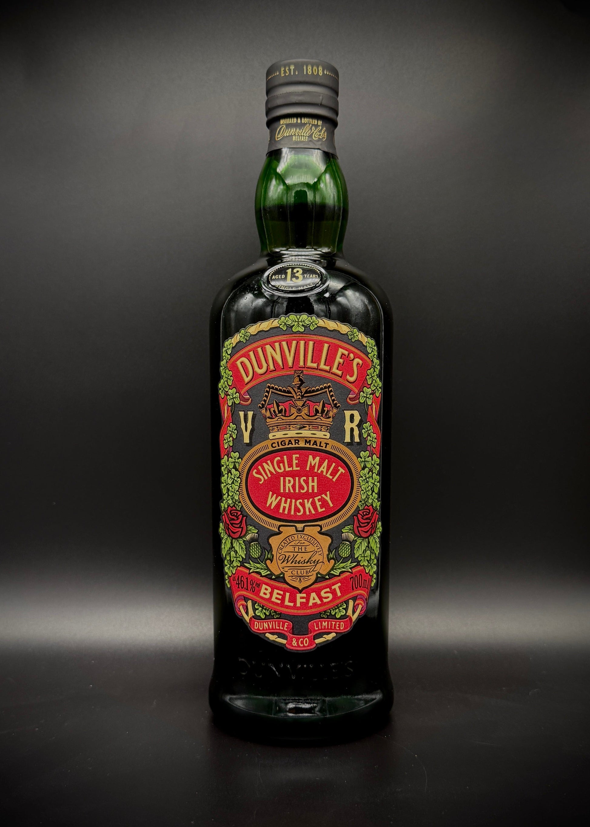 Horny Pony  Dunville's 13 Year Old Cigar Malt Irish Single Malt Whiskey 46.1%abv 30ml