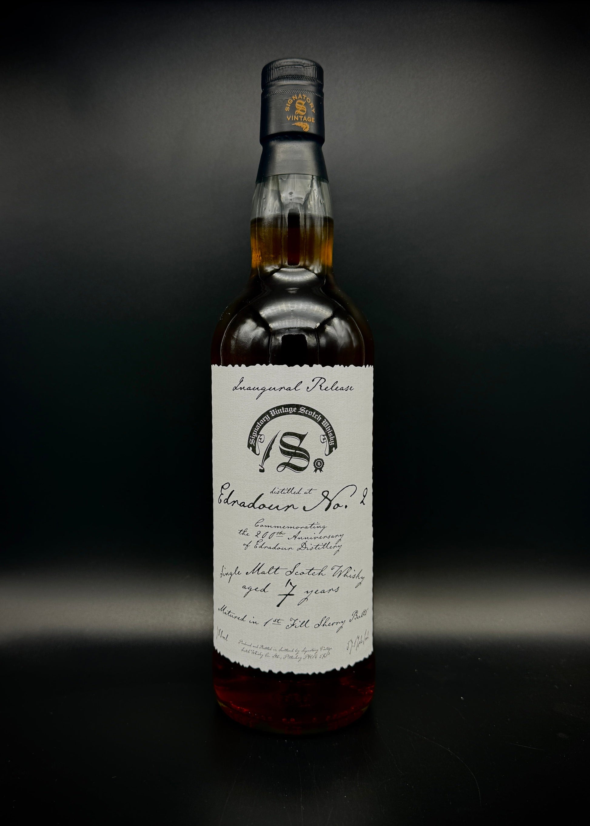 Horny Pony  Edradour 7y/o 2018 No.2 Inaugural Release 1st Fill Oloroso Sherry Butt Signatory Vintage  57.1%ABV 30ml