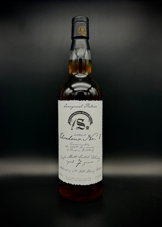 Horny Pony  Edradour 7y/o 2018 No.2 Inaugural Release 1st Fill Oloroso Sherry Butt Signatory Vintage  57.1%ABV 30ml