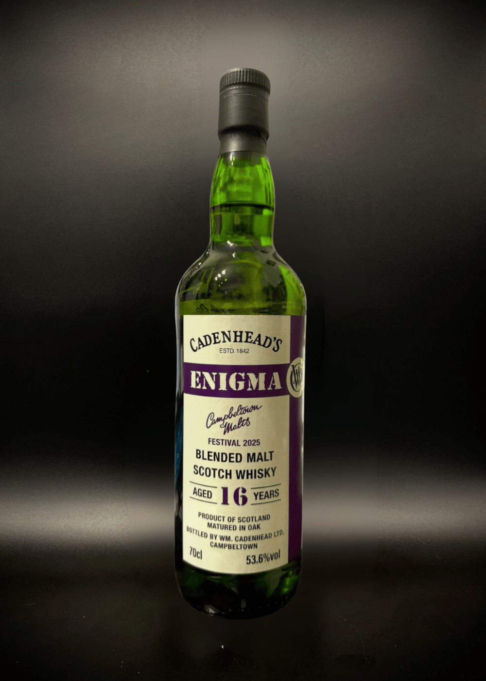 Horny Pony  Enigma 16y/o 2008 Campbeltown Malts Festival 2025 Cadenheads Blended Malt 53.6%ABV 30ml