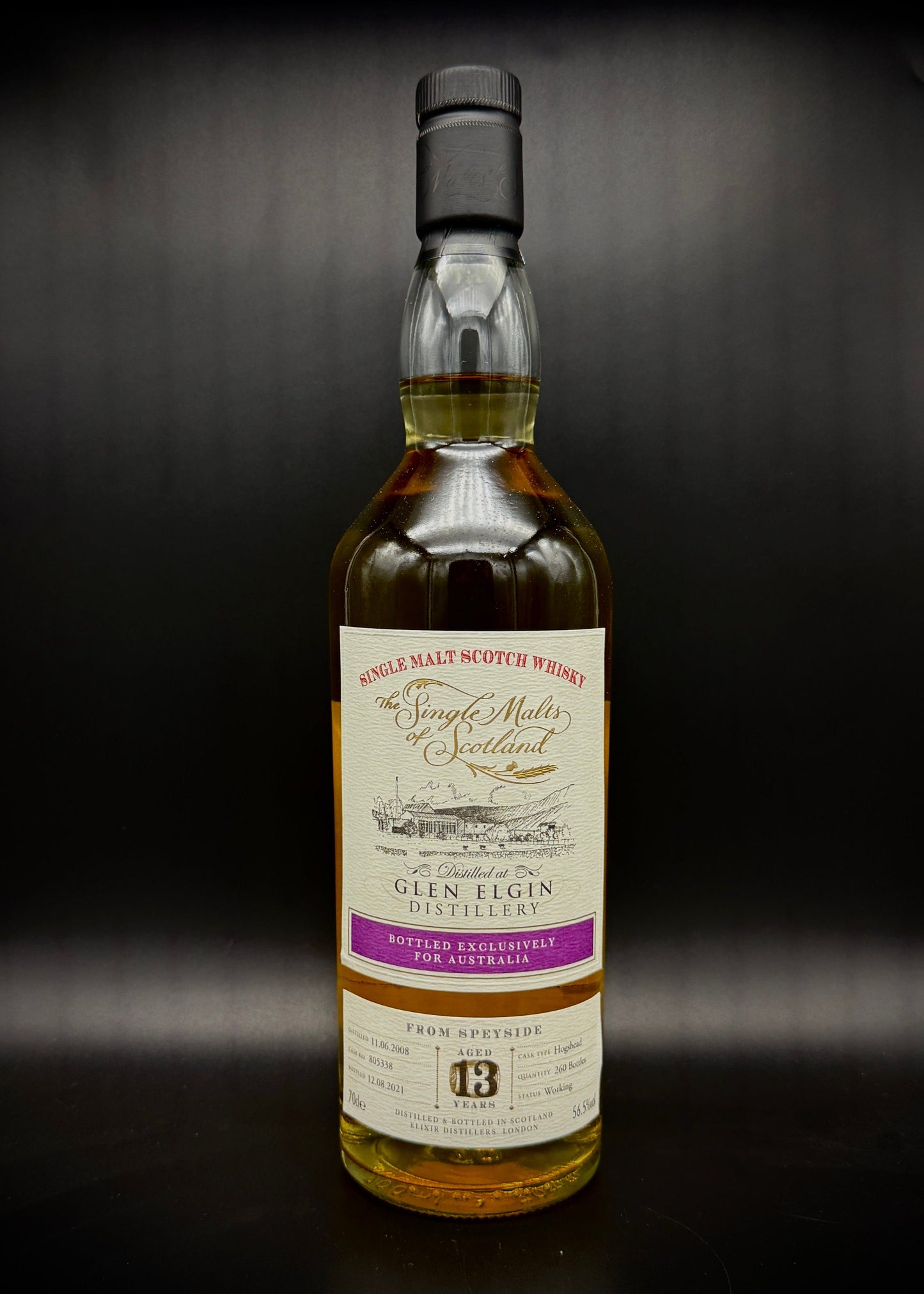 Horny Pony  Glen Elgin 13y/o Australian Exclusive Single Malts of Scotland 56.6%ABV 30ml