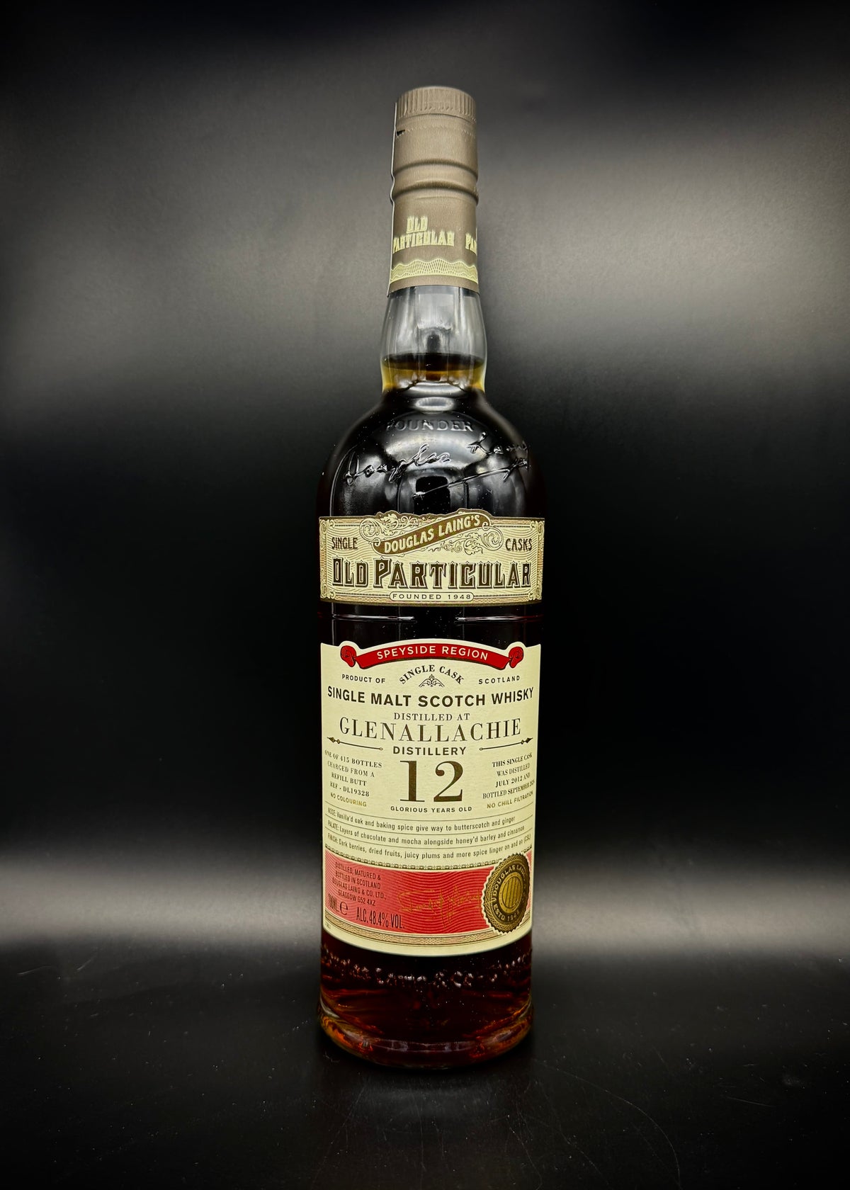 Horny Pony  Glenallachie 12y/o 2012 Refill Sherry Butt DL19328 Old Particular 48.4%ABV 30ml